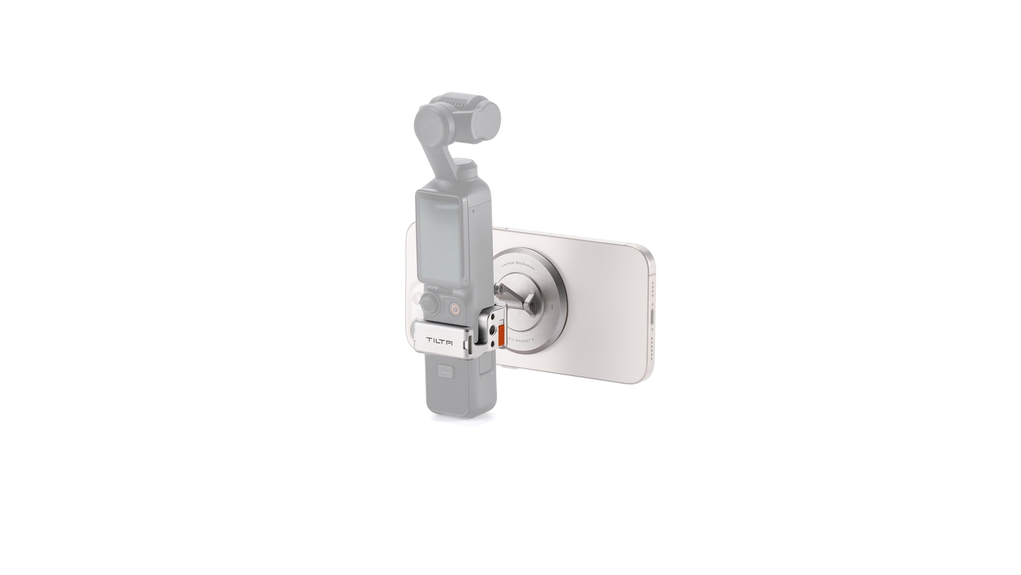Magnetic Accessory Mounting Kit for DJI Osmo Pocket 3/4 – Titanium White