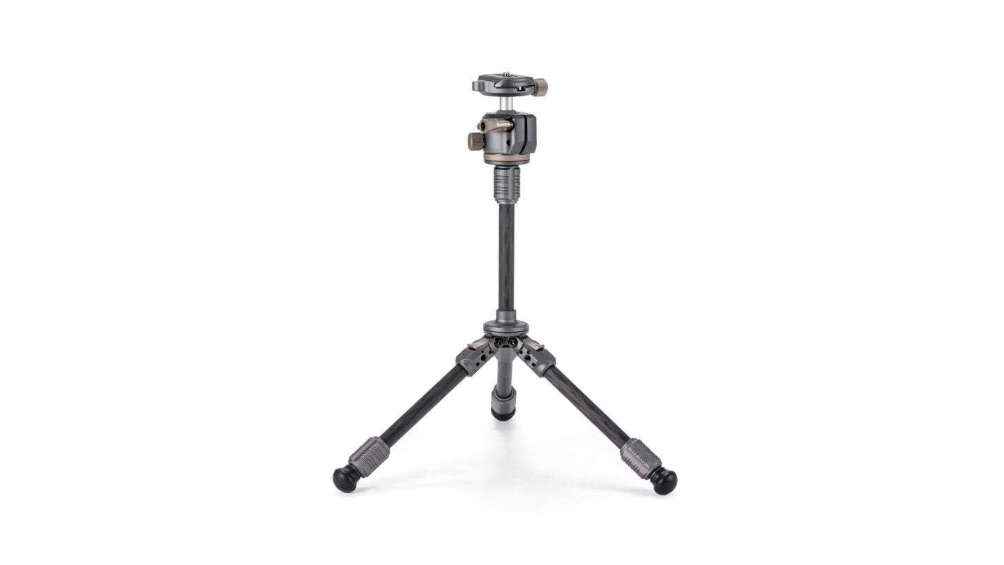 Tilta BT03E Tabletop Ball Head with 1-Stage Carbon Fiber Tripod Legs (3KG) Extendable Edition