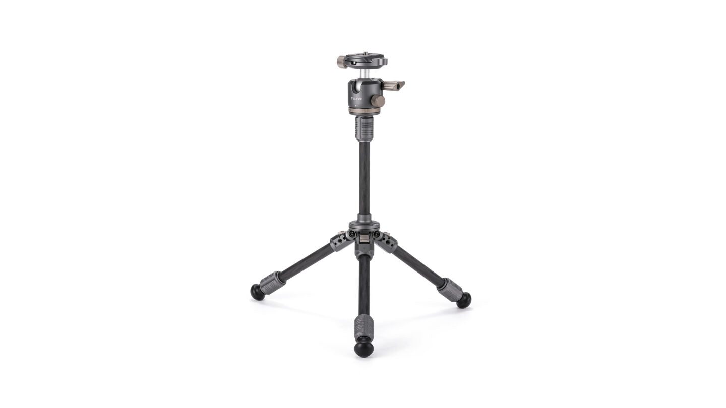 Tilta BT03E Tabletop Ball Head with 1-Stage Carbon Fiber Tripod Legs (3KG) Extendable Edition