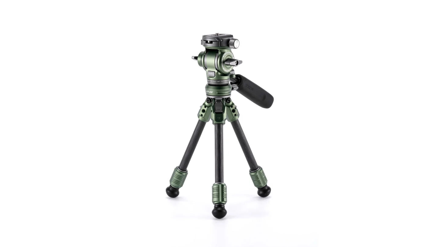 Tilta Tabletop Video Fluid Head with 1-Stage Carbon Fiber Tripod Legs (3KG)