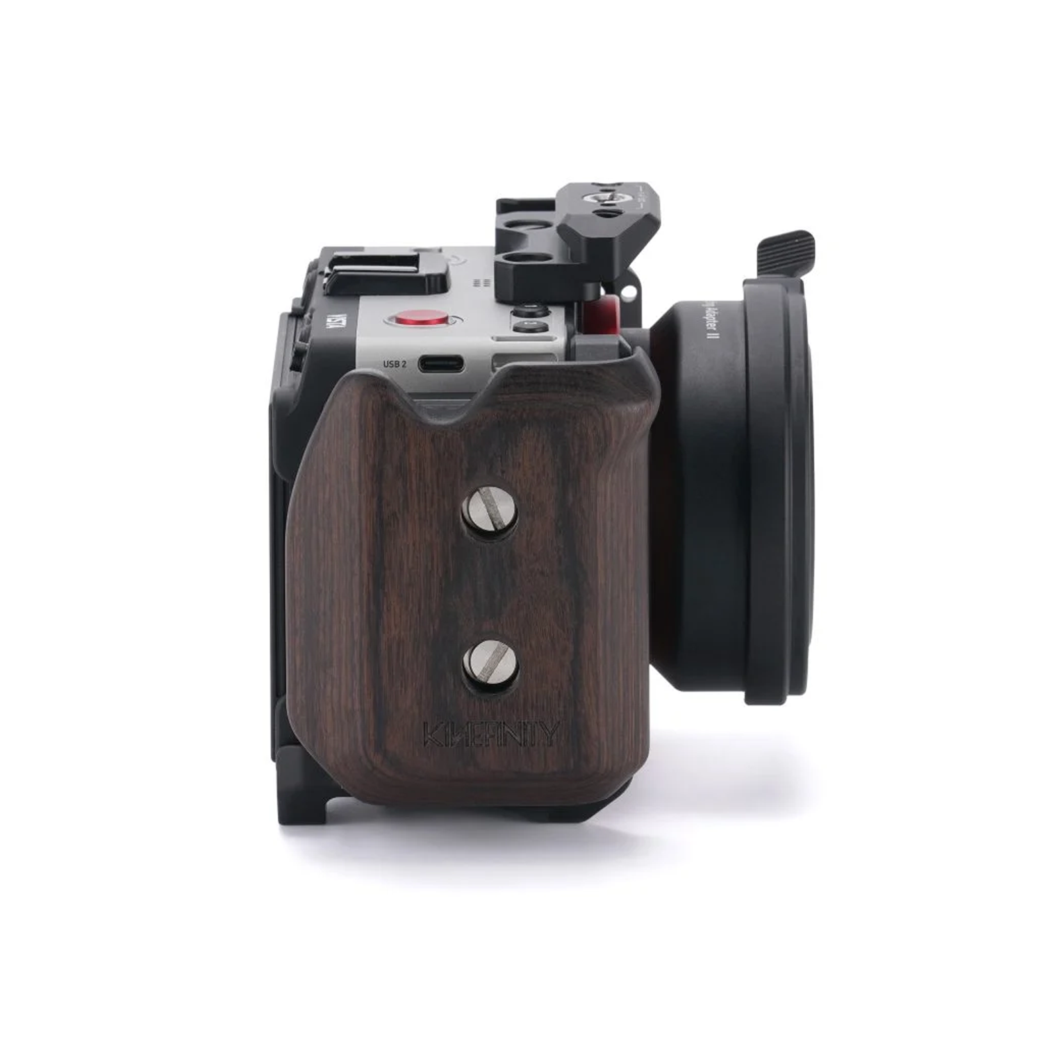 Wooden Handle Side Plate Kit for Kinefinity Vista - Black