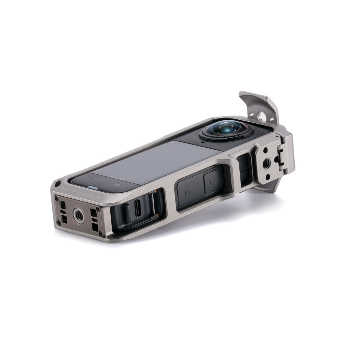 Full Camera Cage for Insta360 X5 – Titanium Grey
