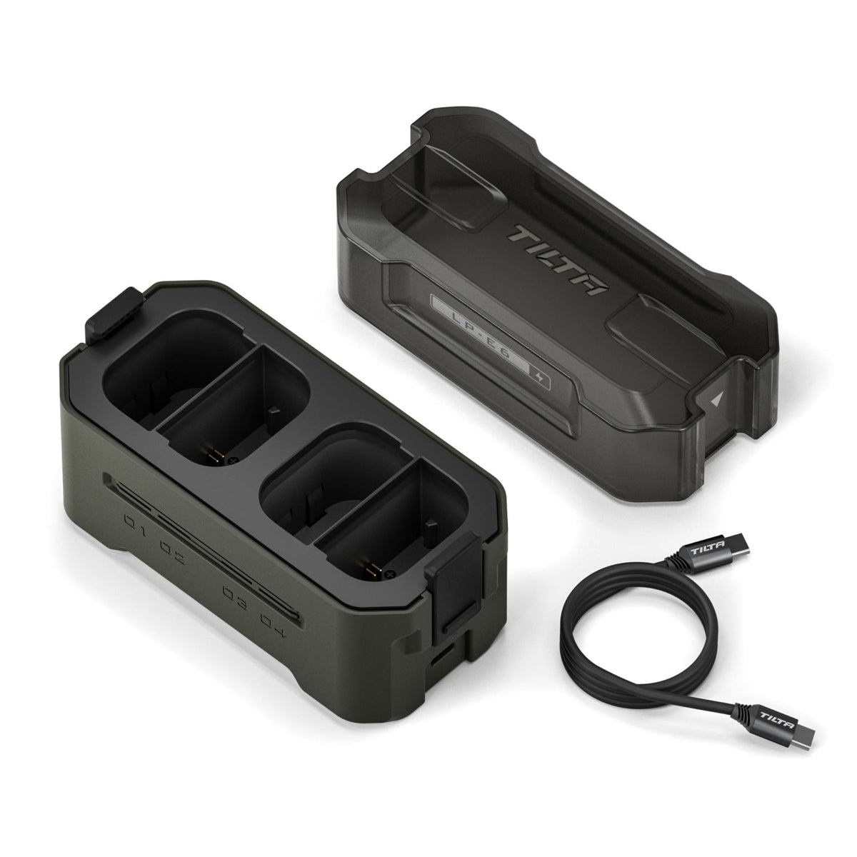 Tilta Portable Charging Station for Canon LP-E6 Battery (4 Channel) – Green