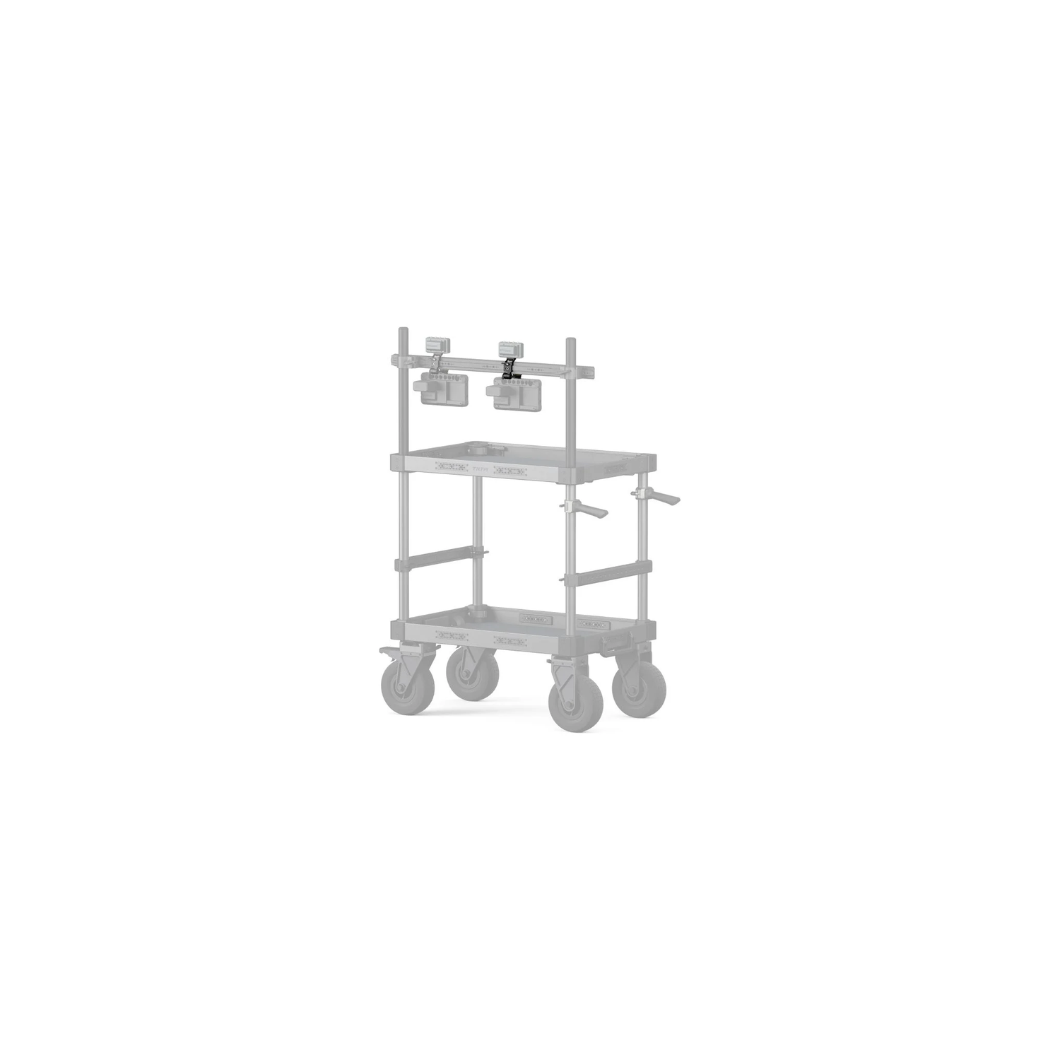 Dual Accessory Mounting Bracket for Boulder Camera Cart – Black