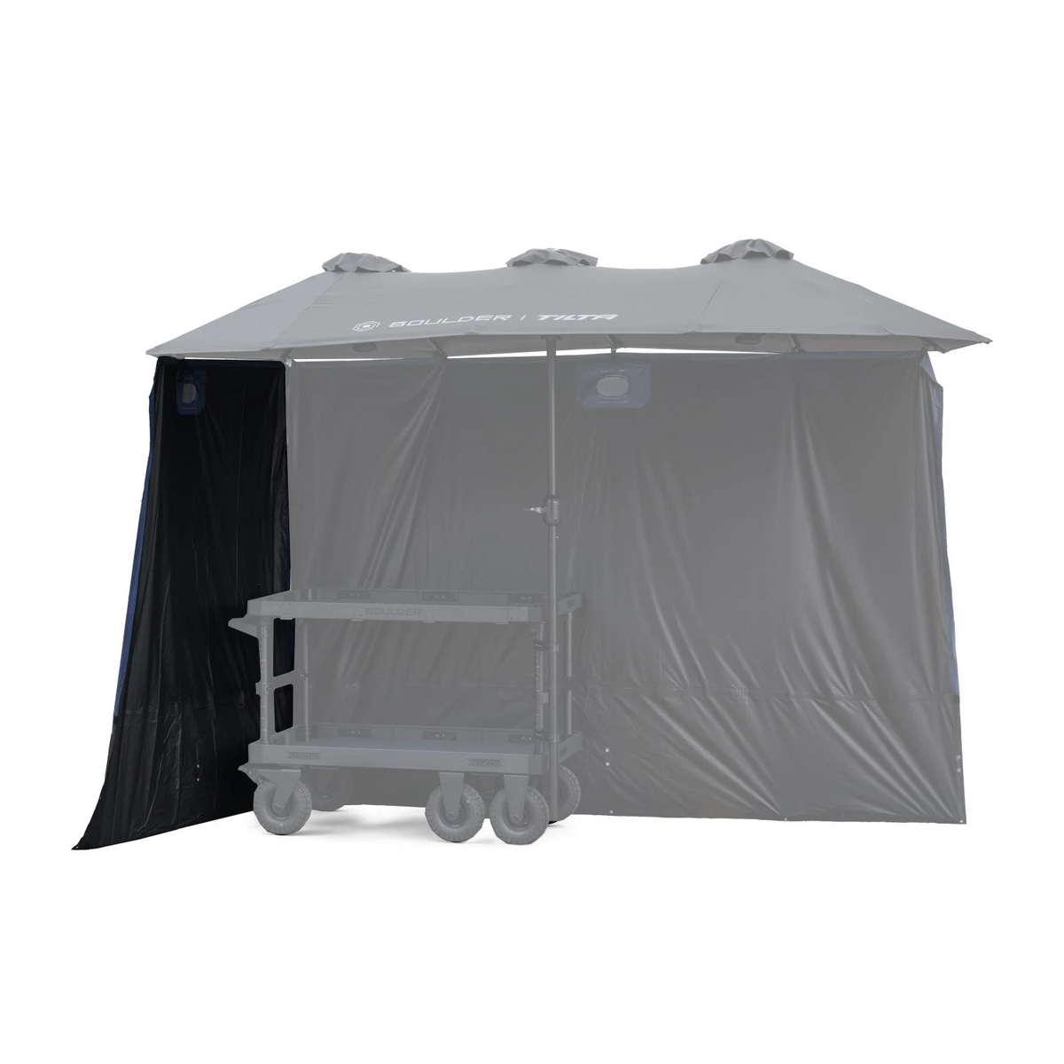 Sunshade for Boulder Camera Cart Extended Umbrella – Black