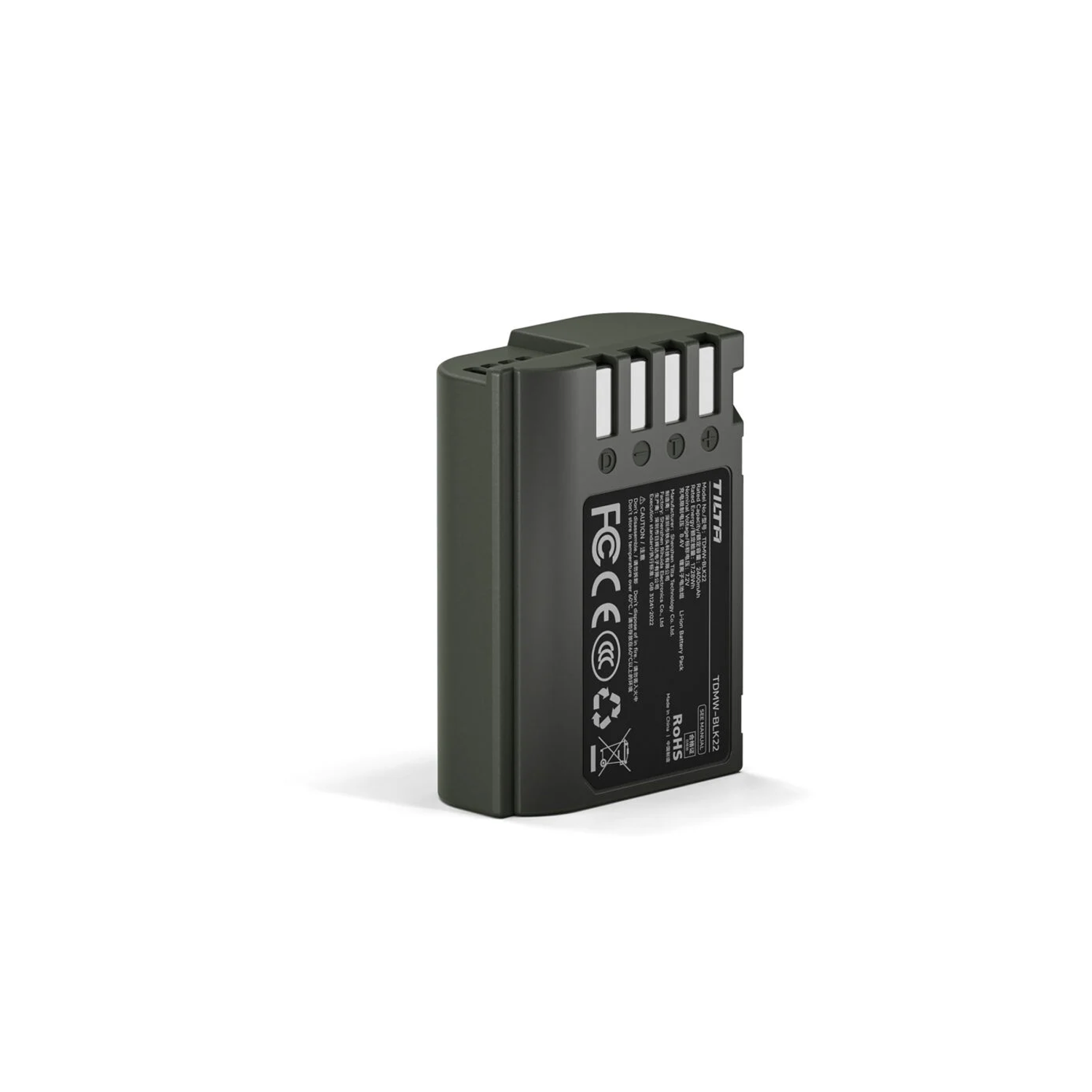 Tilta DMW-BLK22 Battery with USB-C Input (2400mAh) for Panasonic Cameras – Green