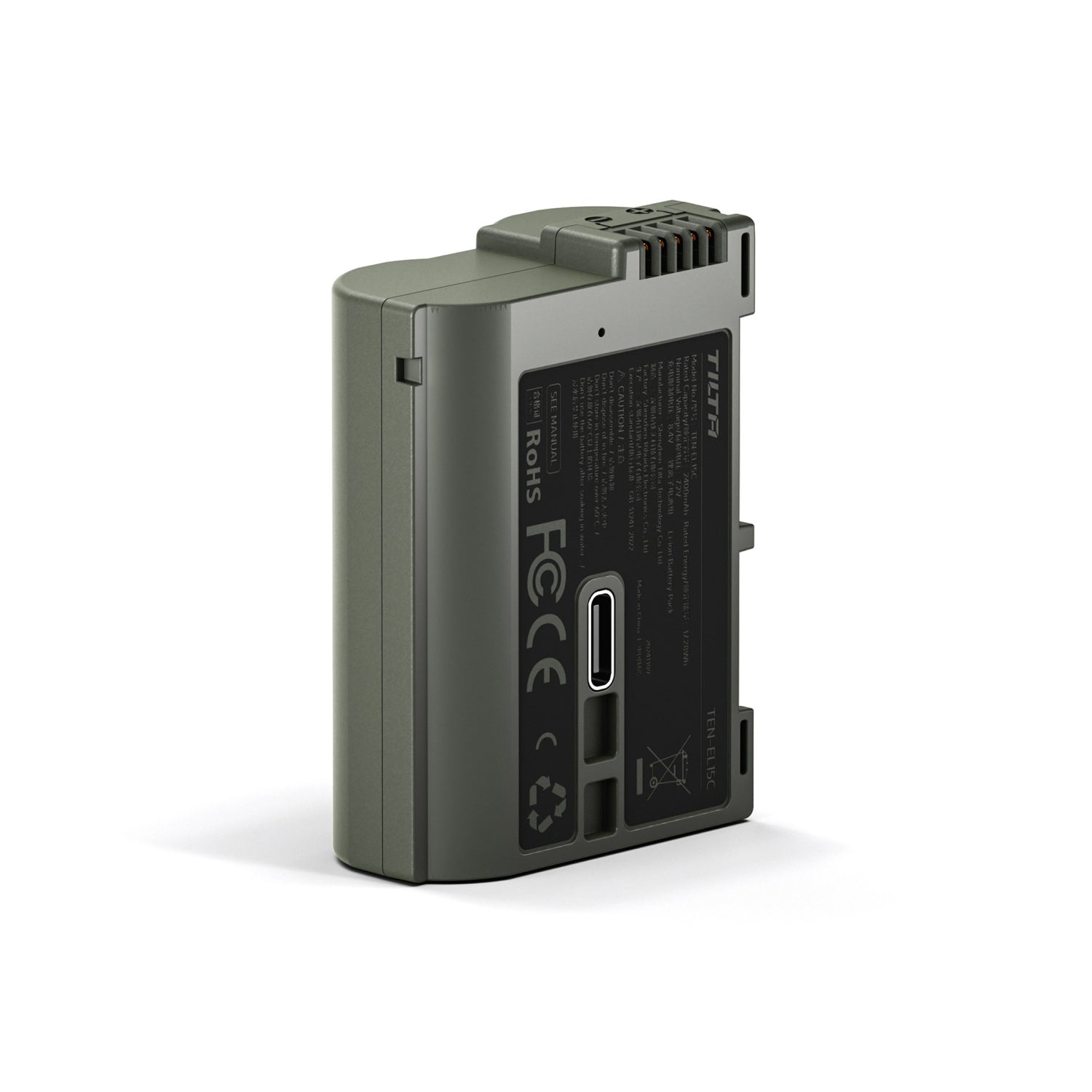 Tilta EN-EL15C Battery with USB-C Input (2400mAh) for Nikon Cameras – Green