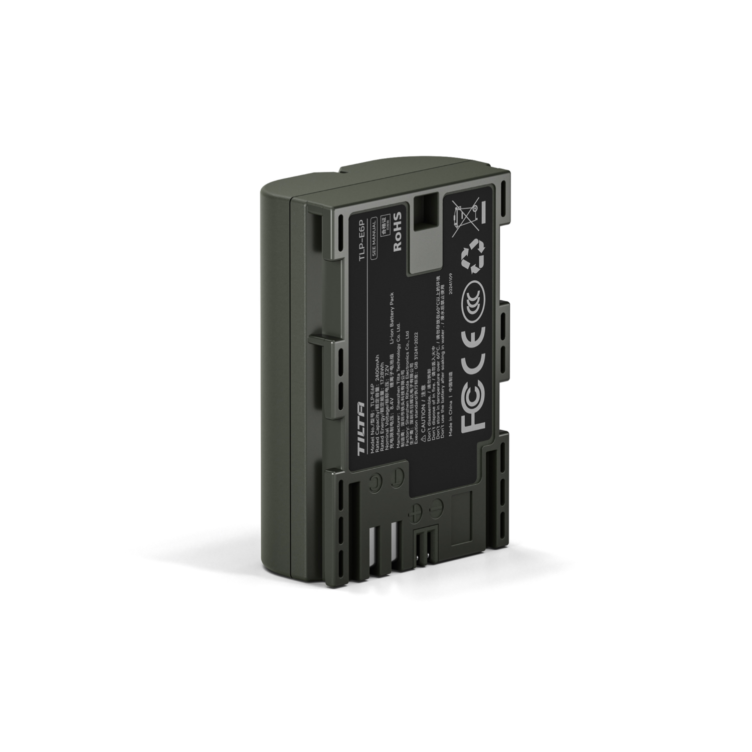 Tilta LP-E6P Battery with USB-C Input (2400mAh) for Canon Cameras