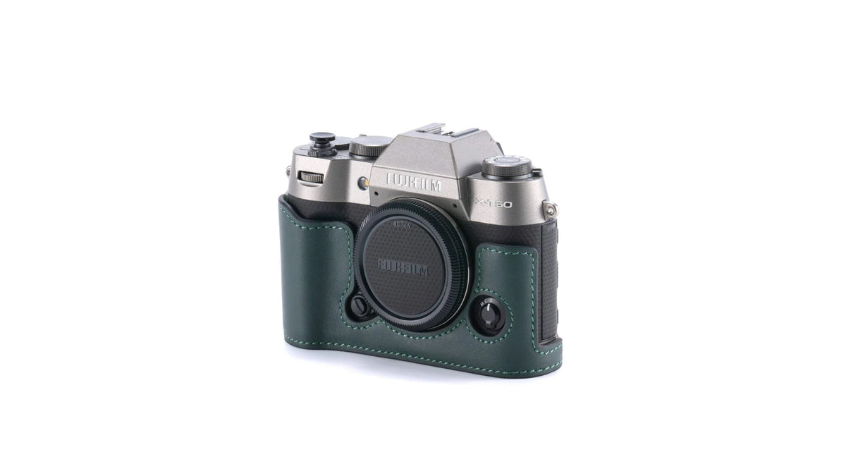Leather Camera Case for Fujifilm X-T50 – Green
