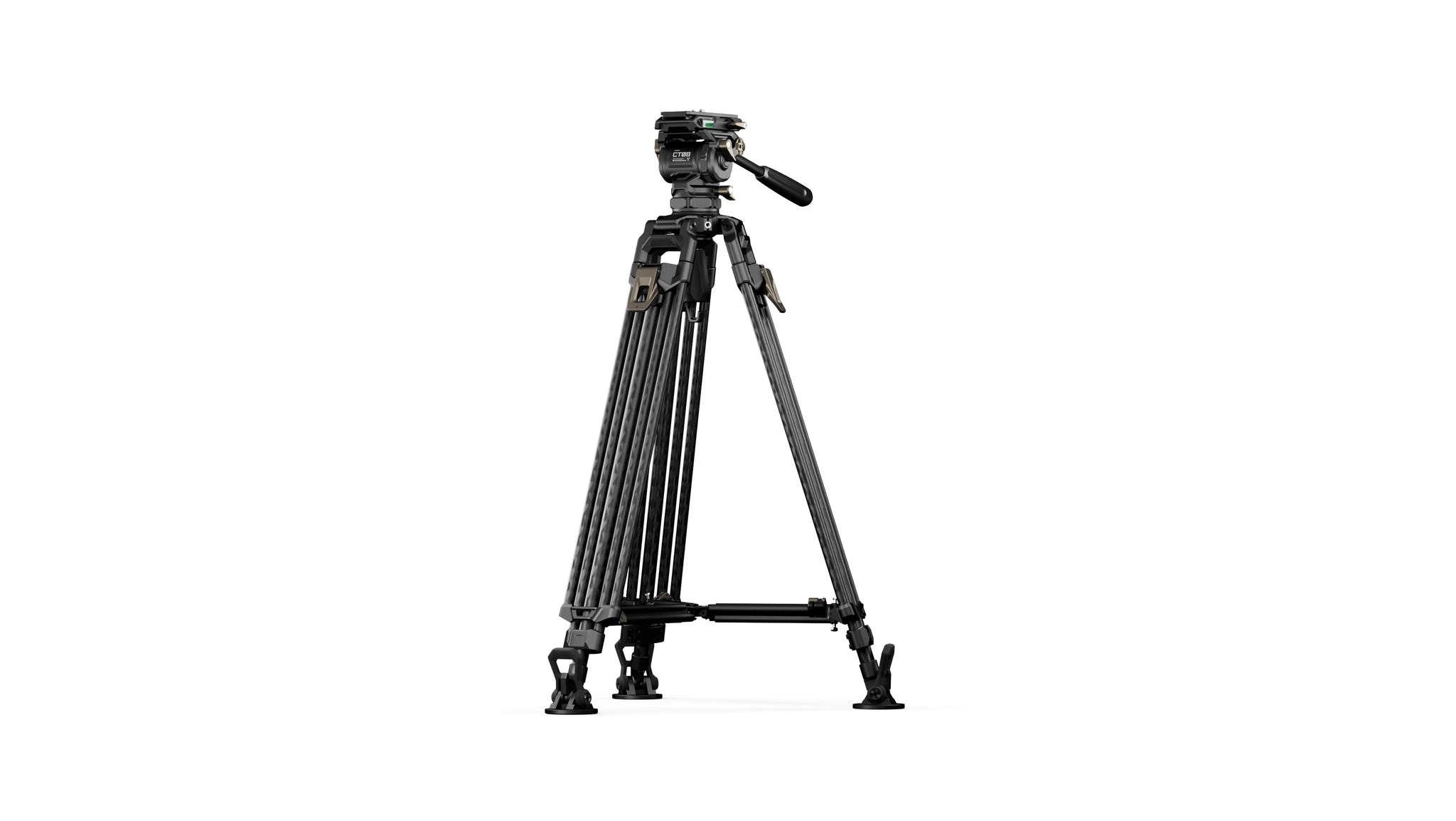 Tilta CT08A 75mm Cine Fluid Head with 2-Stage One Touch Carbon Fiber Tripod Legs (8KG)