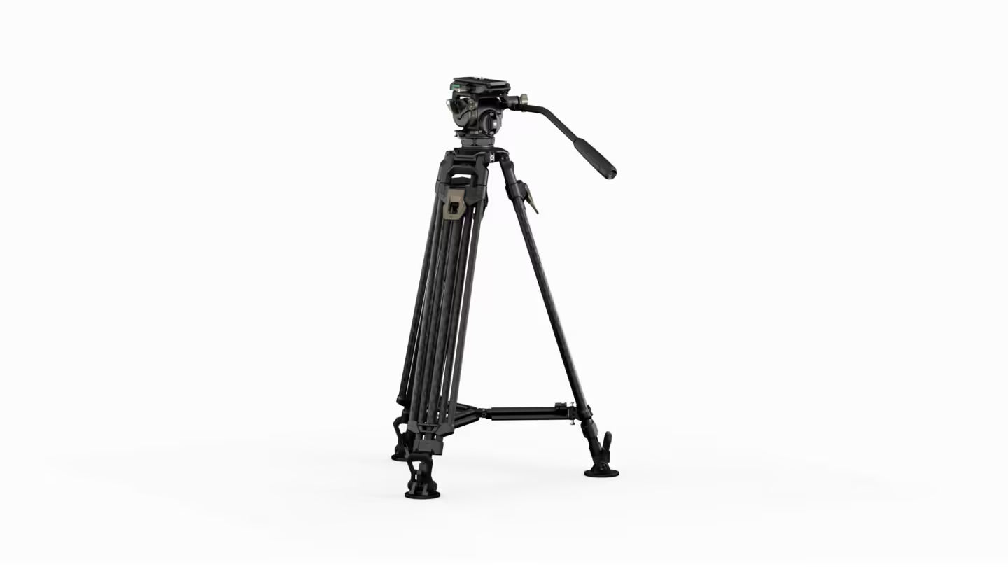 Tilta CT08A 75mm Cine Fluid Head with 2-Stage One Touch Carbon Fiber Tripod Legs (8KG)
