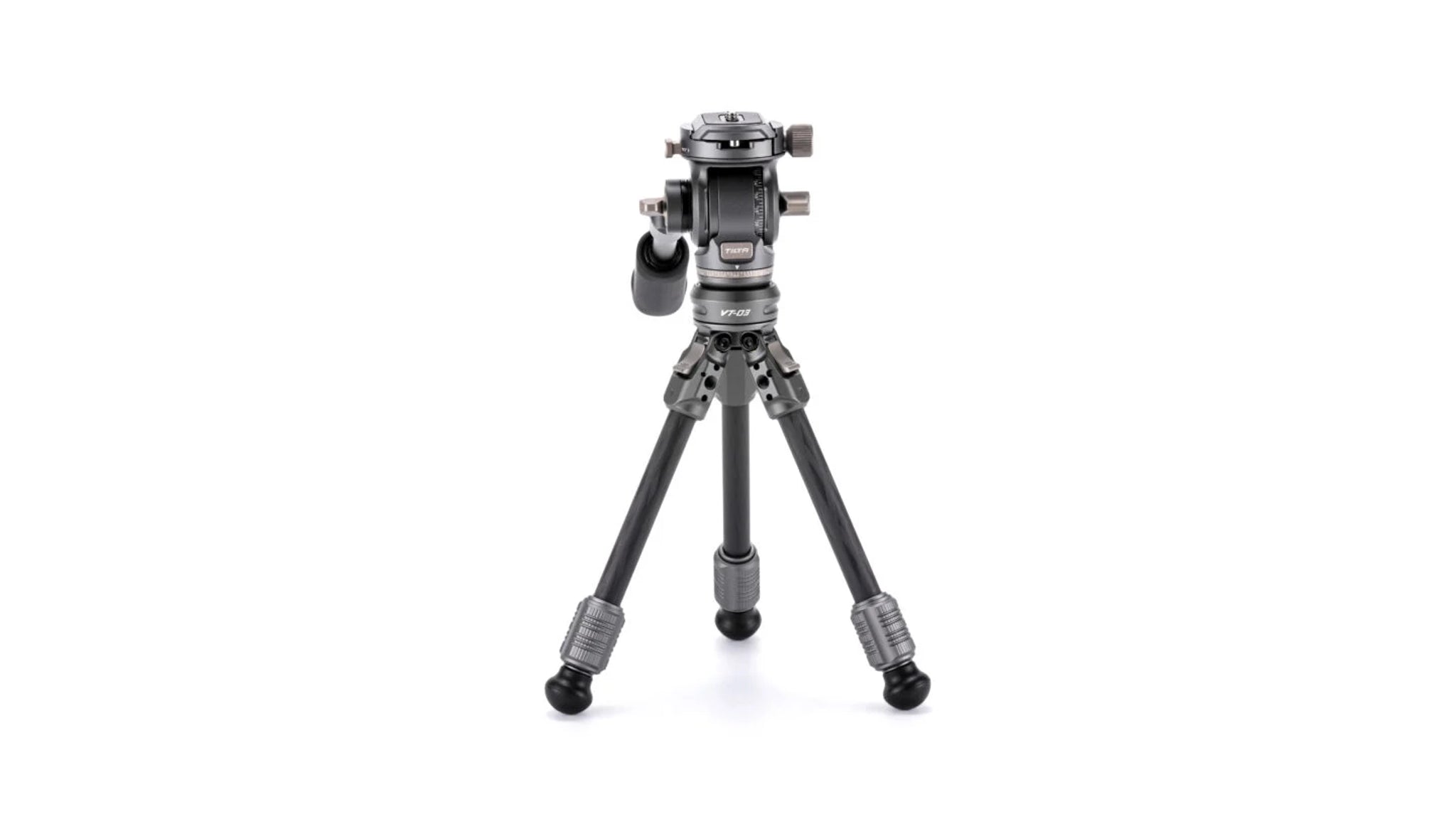 Tilta Tabletop Video Fluid Head with 1-Stage Carbon Fiber Tripod Legs (3KG)