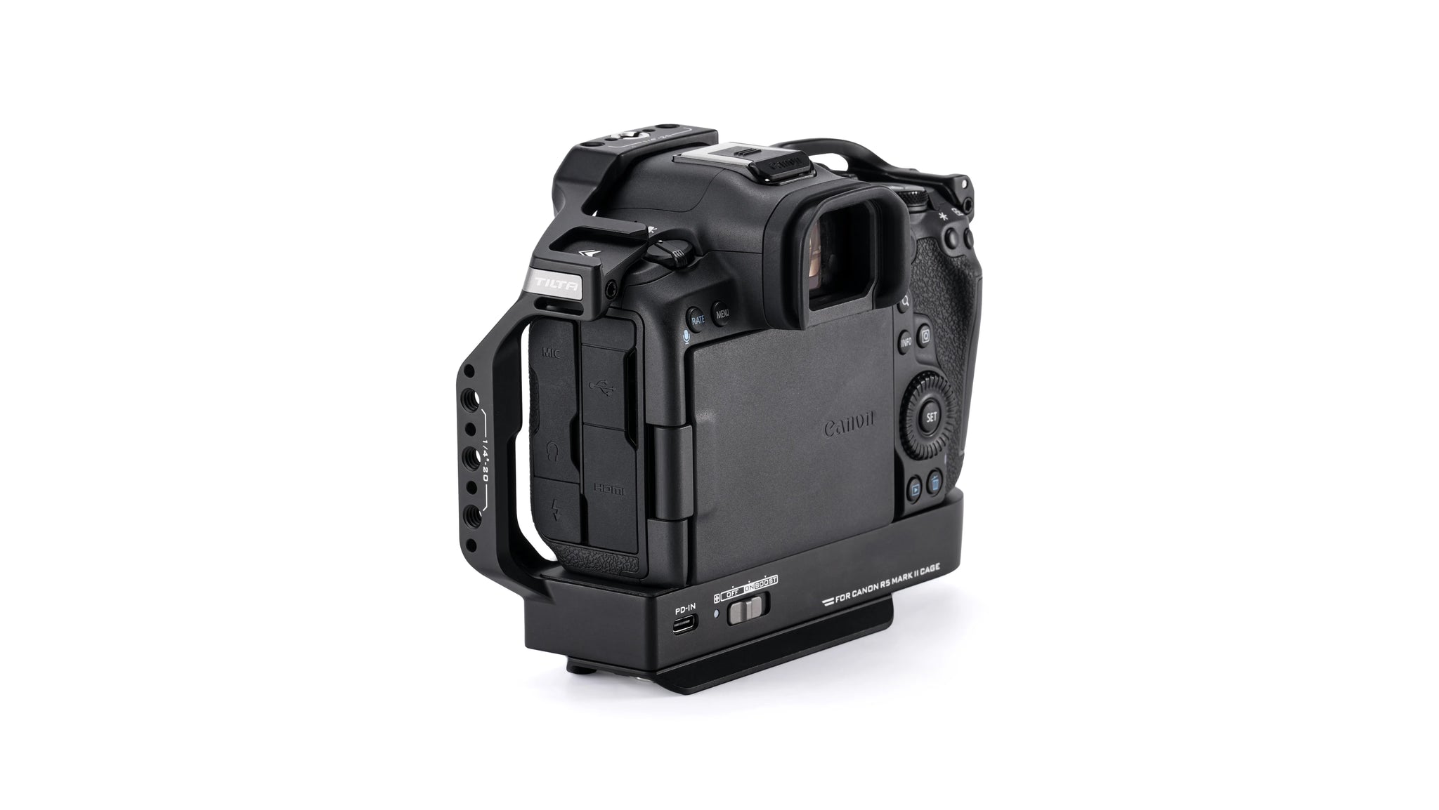 Full Camera Cage with Cooling System for Canon R5 Mark II - Black