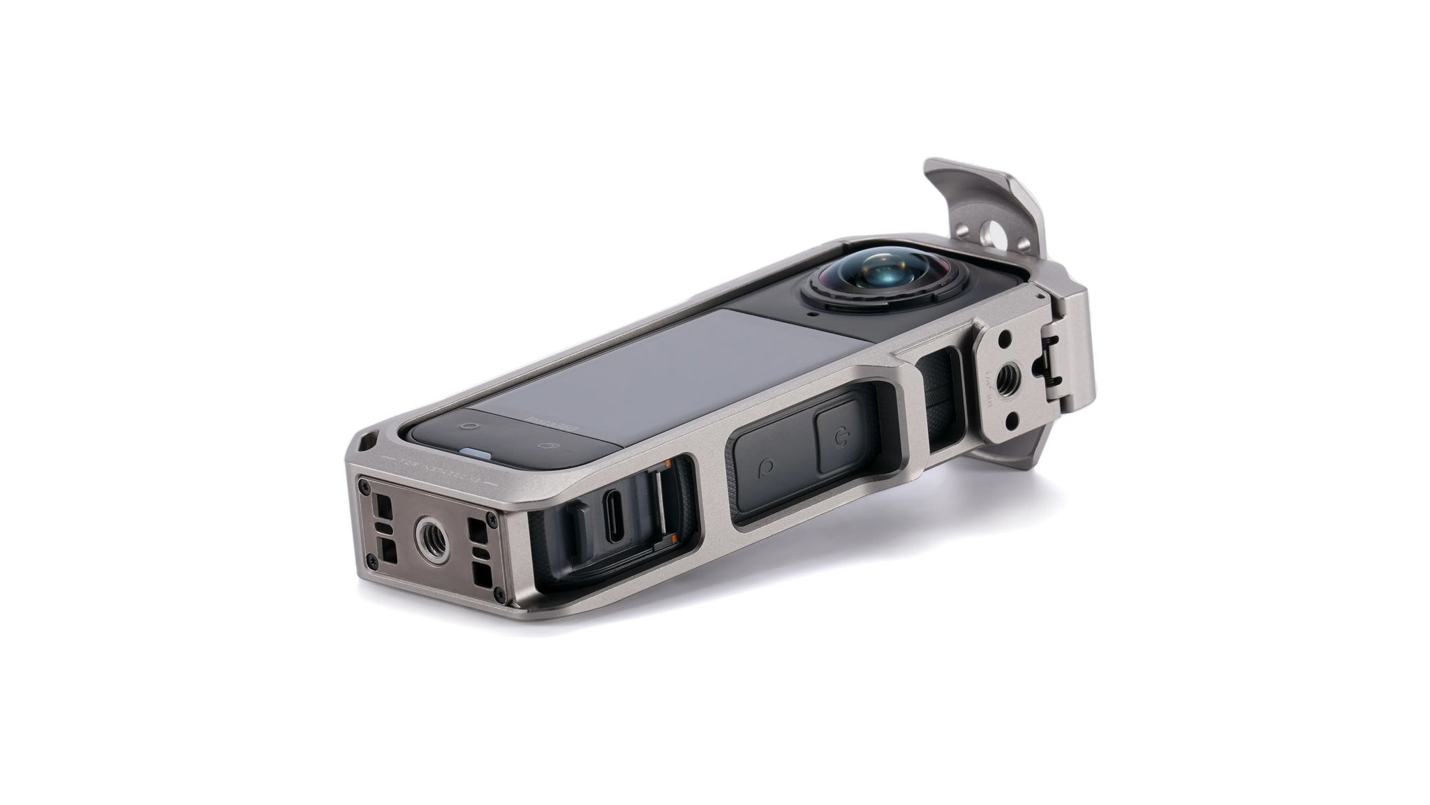 Full Camera Cage for Insta360 X5 – Titanium Grey
