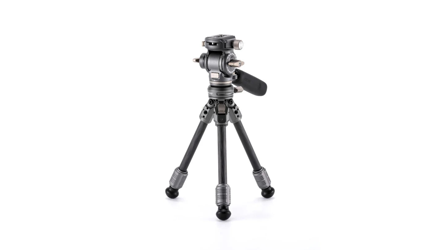 Tilta Tabletop Video Fluid Head with 1-Stage Carbon Fiber Tripod Legs (3KG)