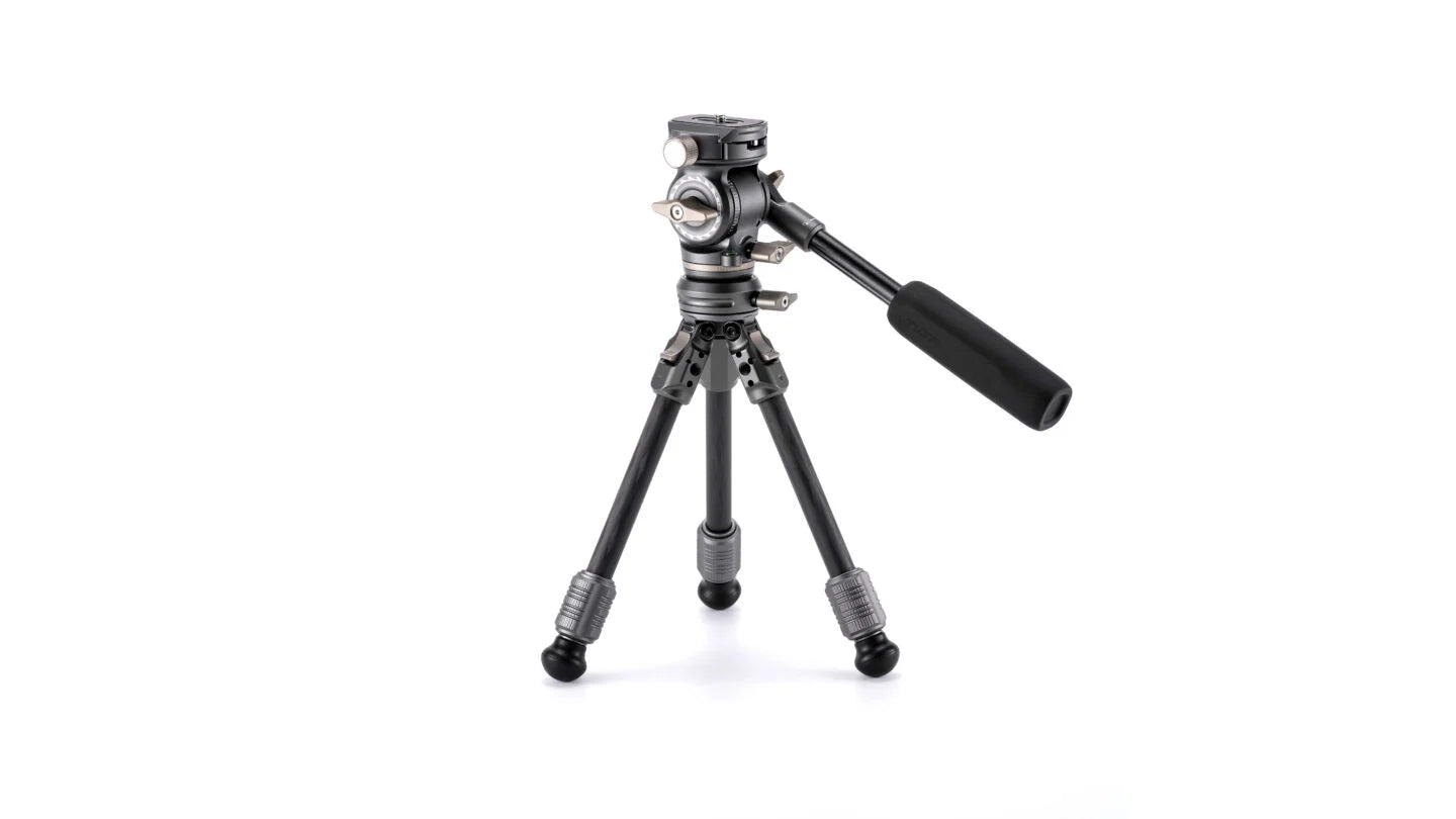 Tilta Tabletop Video Fluid Head with 1-Stage Carbon Fiber Tripod Legs (3KG)