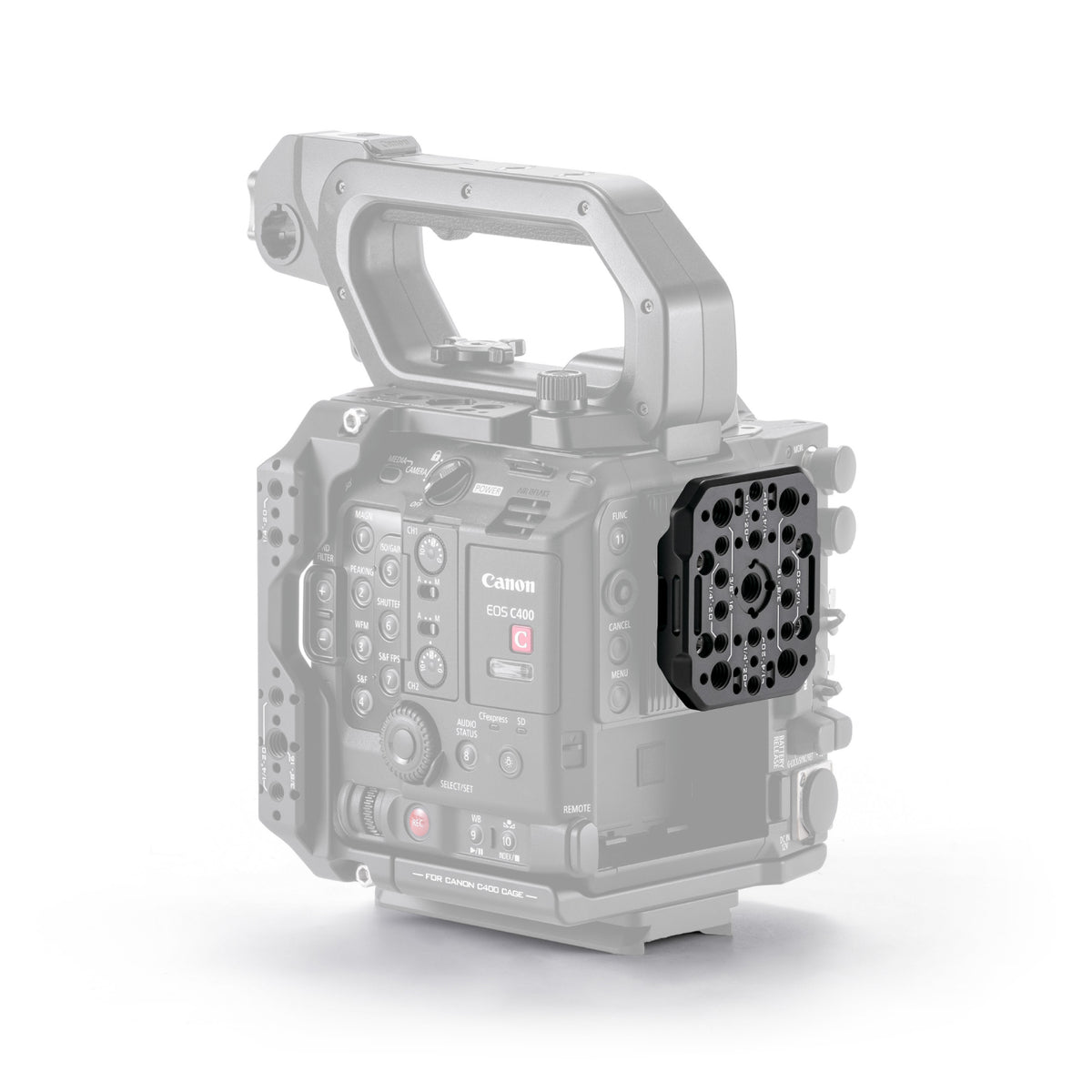 Rear Accessory Mounting Plate for Canon C400