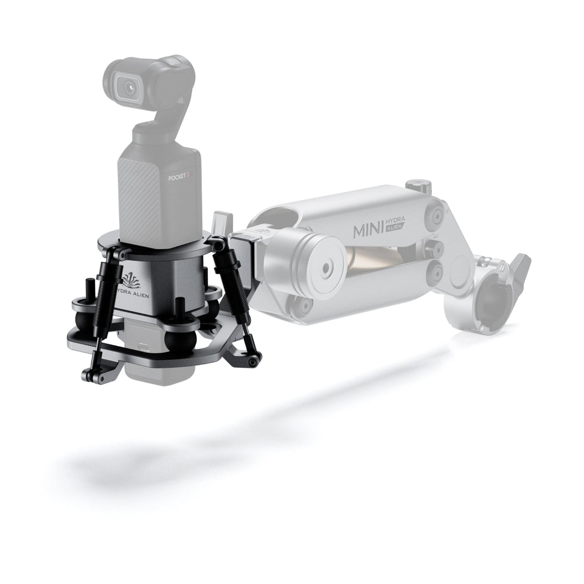 Shock Absorbing Head for Hydra Alien Mini – Titanium Grey