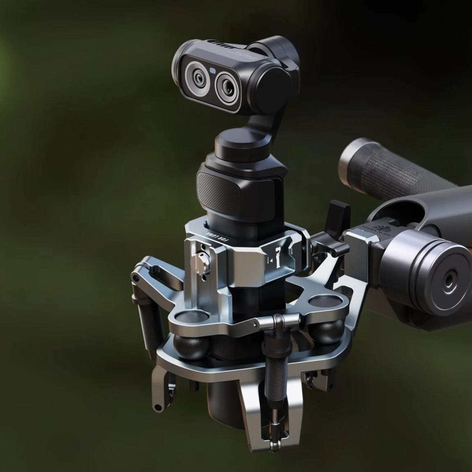 Shock Absorbing Head for Hydra Alien Mini (Luna) – Titanium Gray