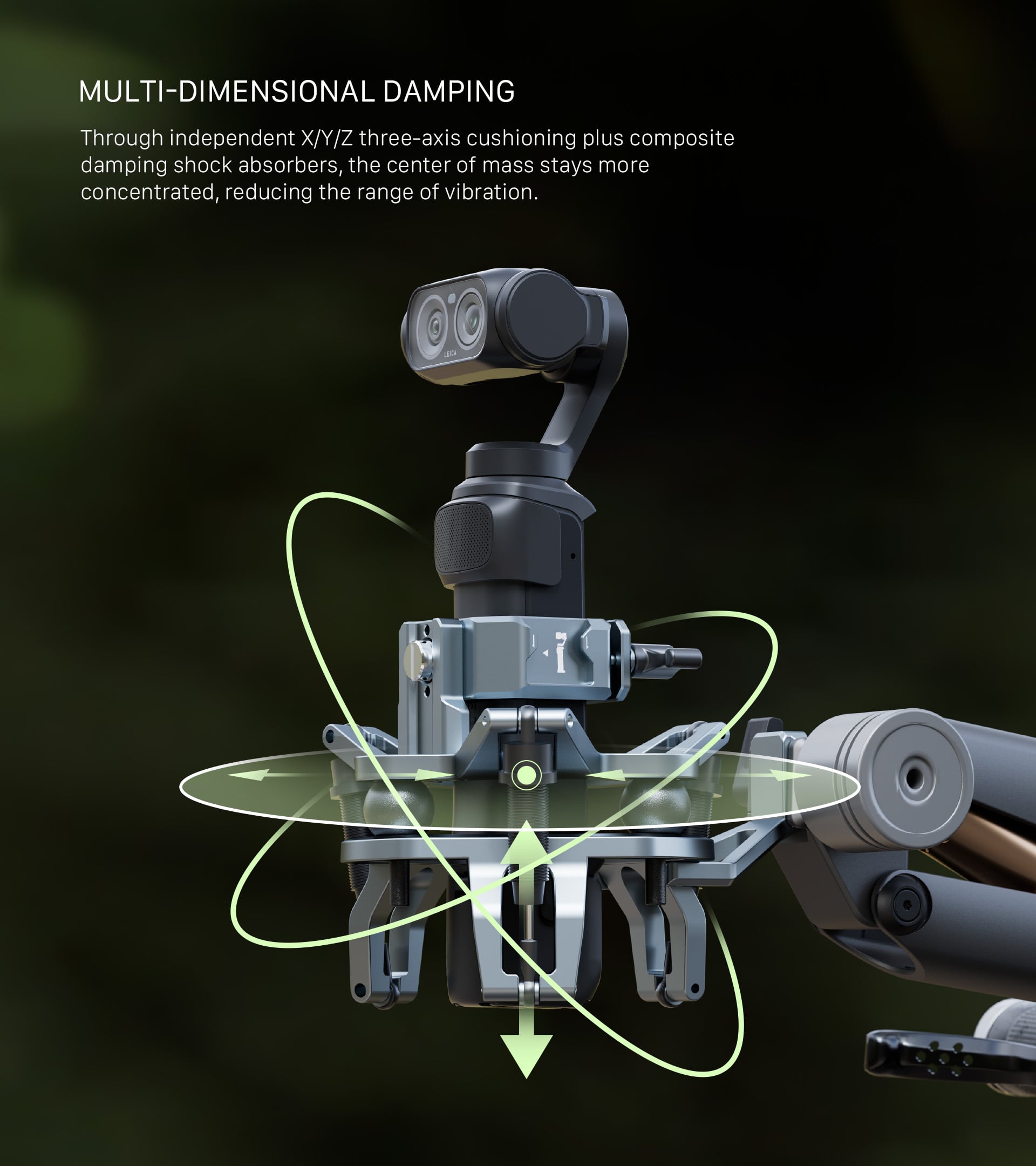 Shock Absorbing Head for Hydra Alien Mini (Luna) – Titanium Gray