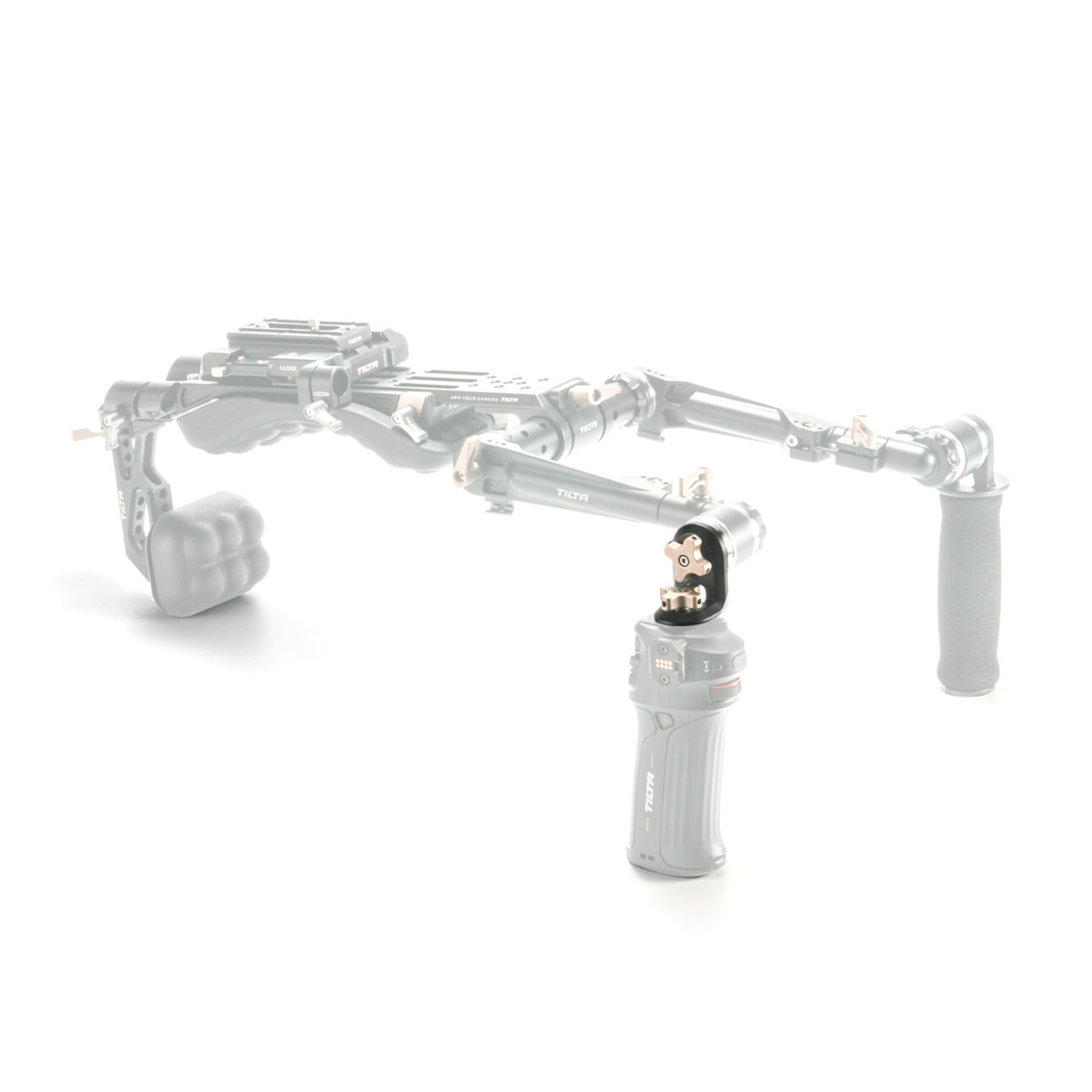 Tilta Right Angle Rosette Adapter to 1/4"-20 with Locating Pins - Black