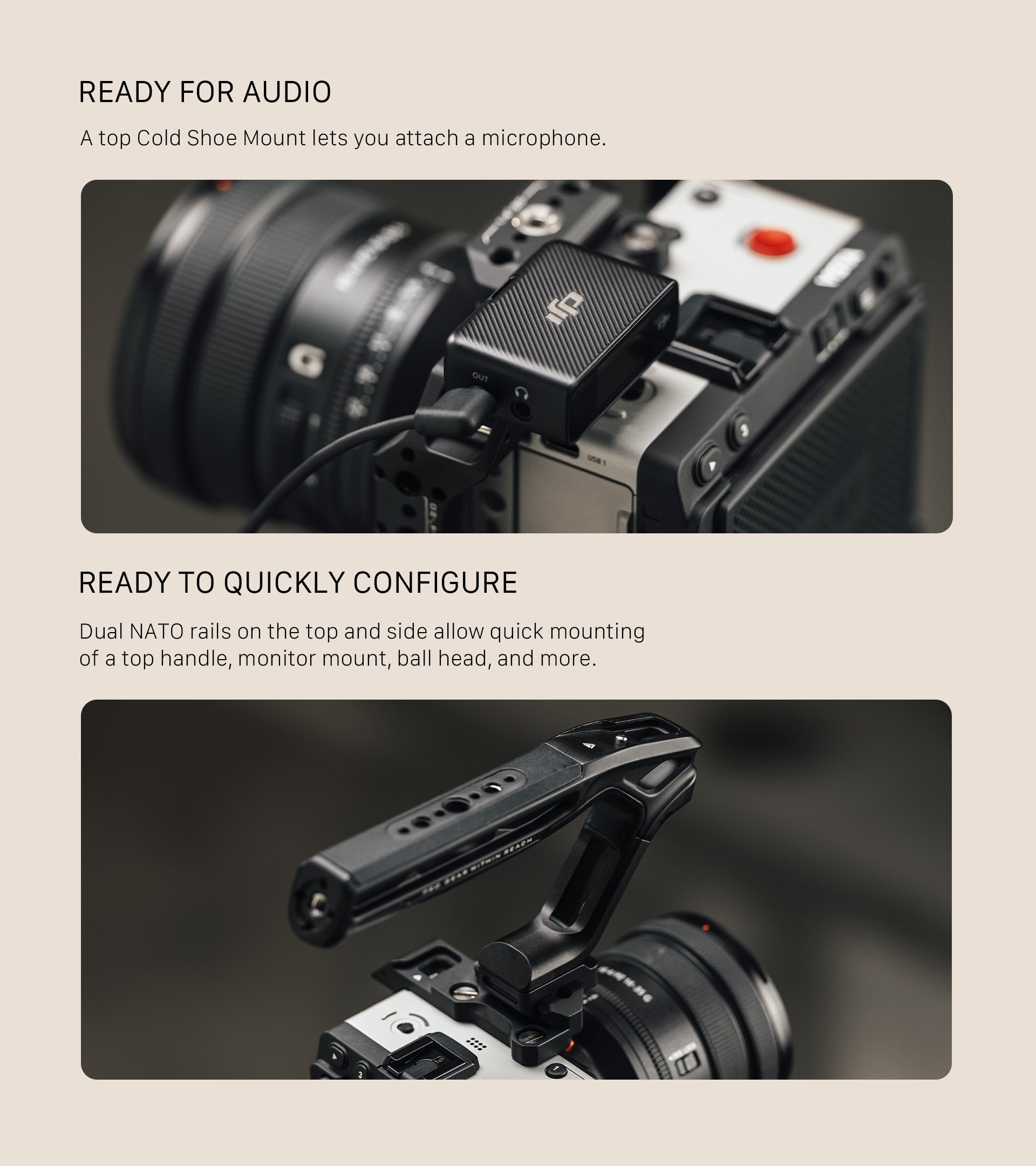 Full Camera Cage for Kinefinity Vista - Black feature