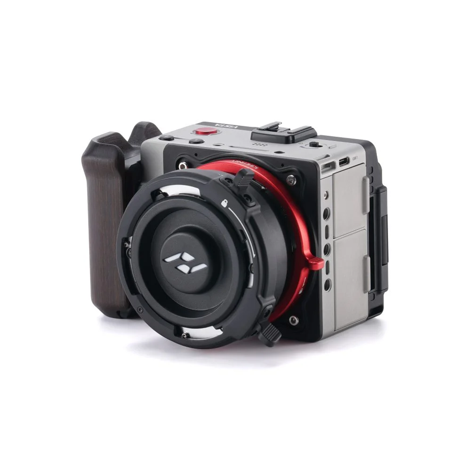 Wooden Handle Side Plate Kit for Kinefinity Vista - Black