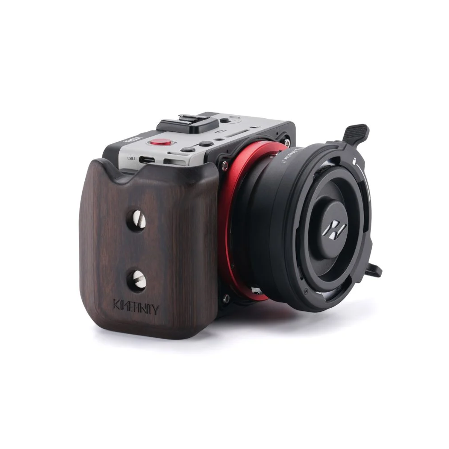 Wooden Handle Side Plate Kit for Kinefinity Vista - Black