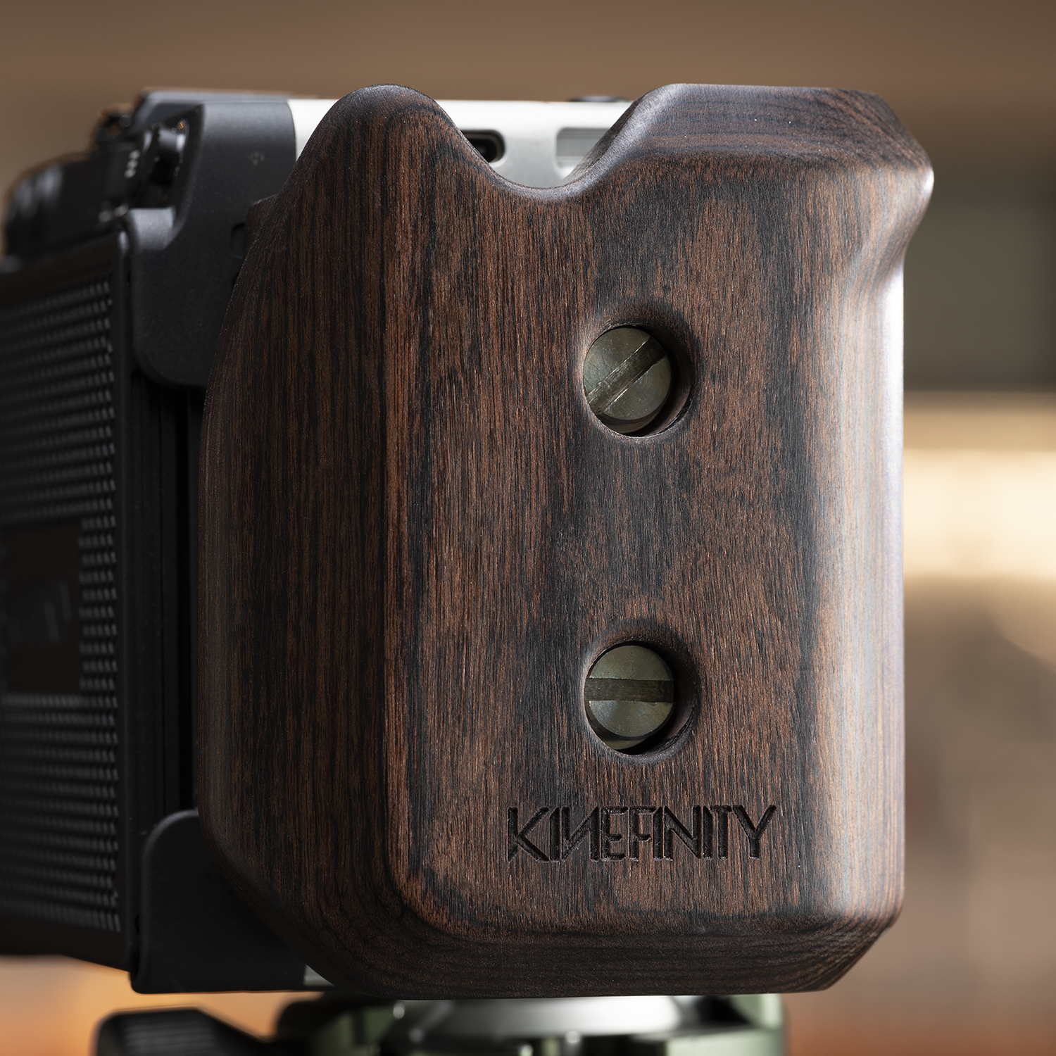 Wooden Handle Side Plate Kit for Kinefinity Vista - Black