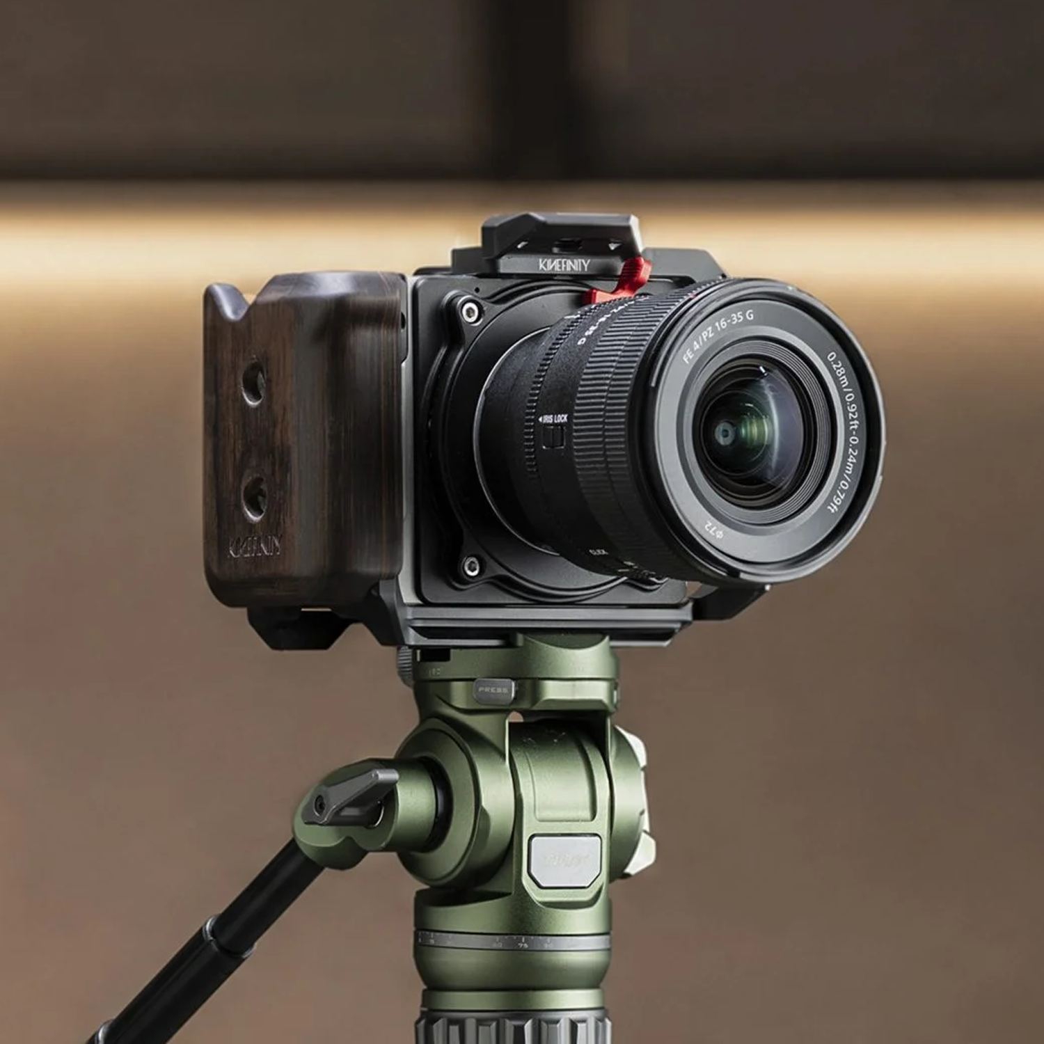 Wooden Handle Side Plate Kit for Kinefinity Vista - Black