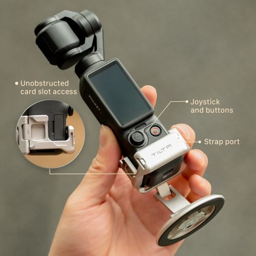 Magnetic Accessory Mounting Kit for Osmo Pocket 4 - Titanium White