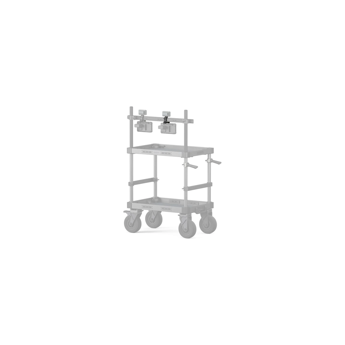 Dual Accessory Mounting Bracket for Boulder Camera Cart – Black