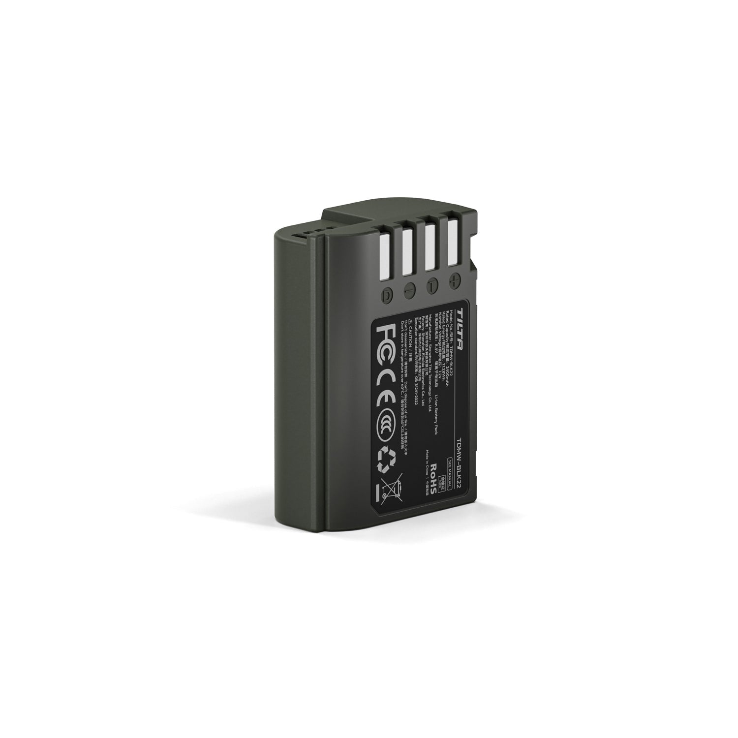Tilta DMW-BLK22 Battery with USB-C Input (2400mAh) for Panasonic Cameras – Green