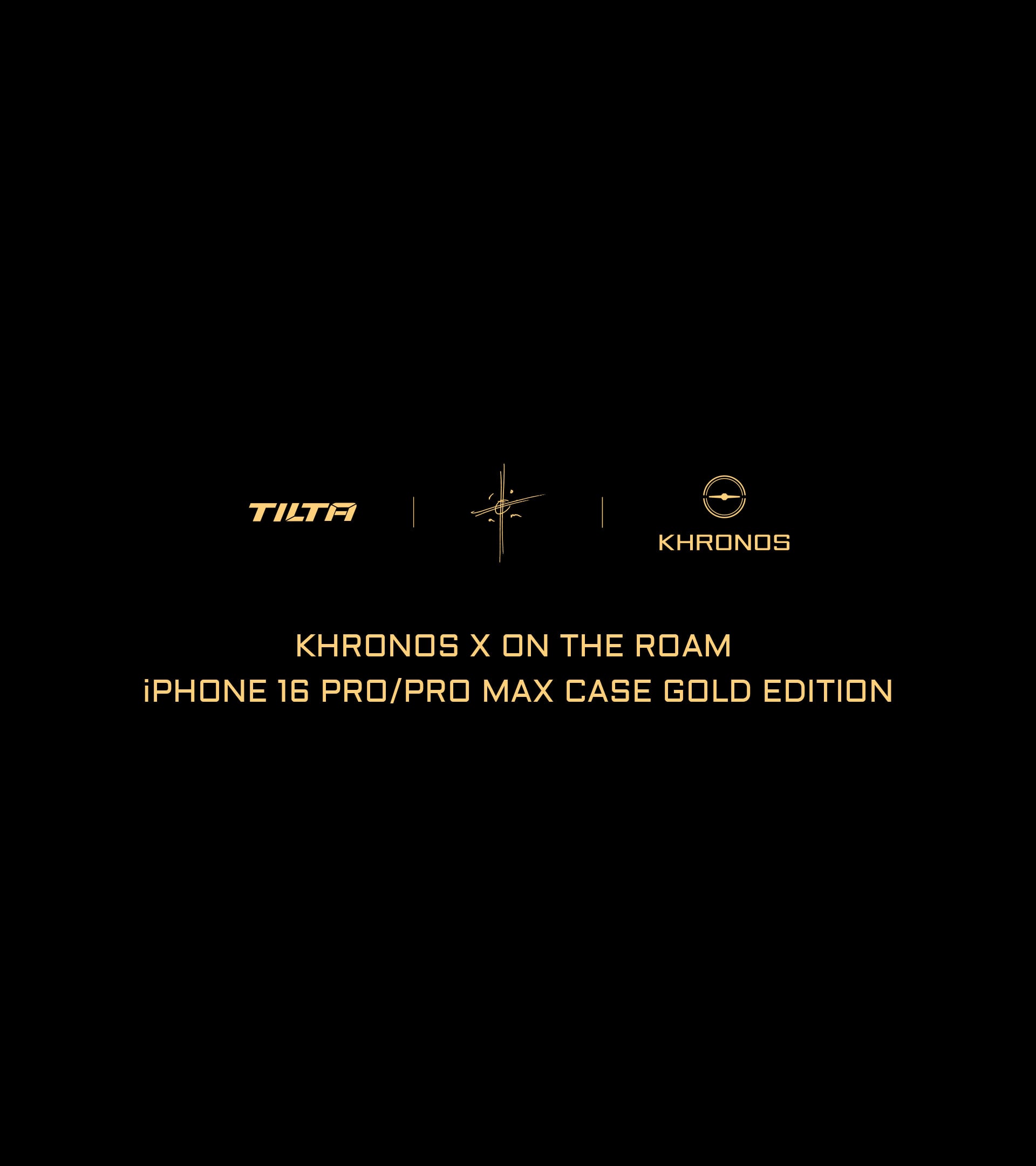 Khronos x On the Roam iPhone 16 Pro/Pro Max Case - Gold feature image