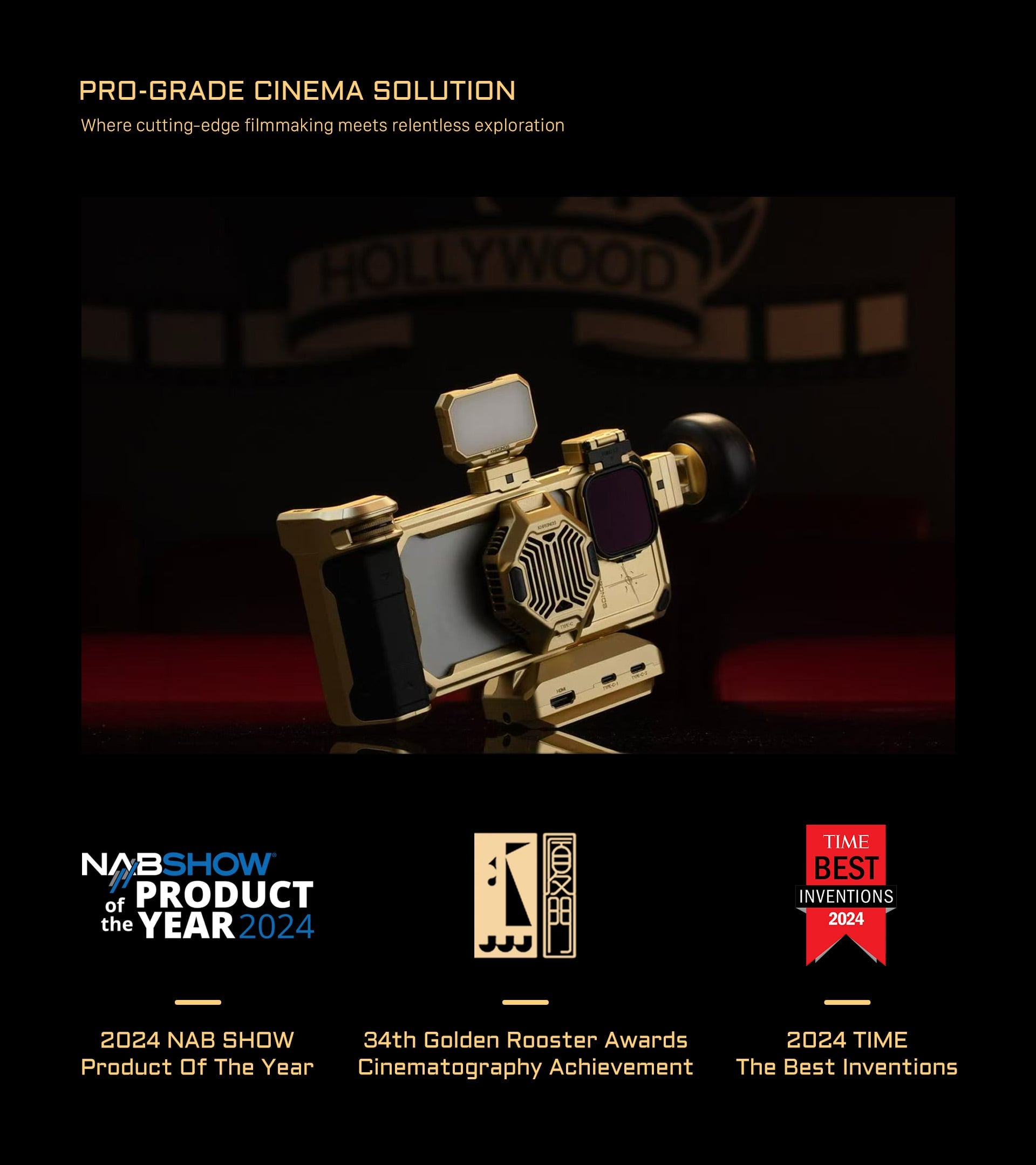 Khronos x On the Roam iPhone 16 Pro/Pro Max Case - Gold feature image