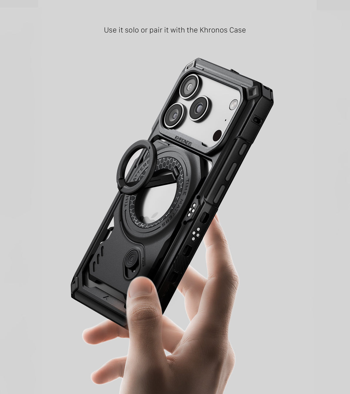 Khronos Multi-Functional Magnetic Backplate for iPhone 18 Pro/Pro Max — feature 2