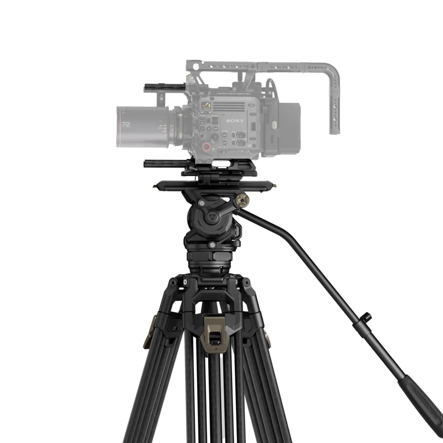 Tilta CT12 75mm Cine Fluid Head with 2-Stage One Touch Carbon Fiber Tripod Legs (12KG)
