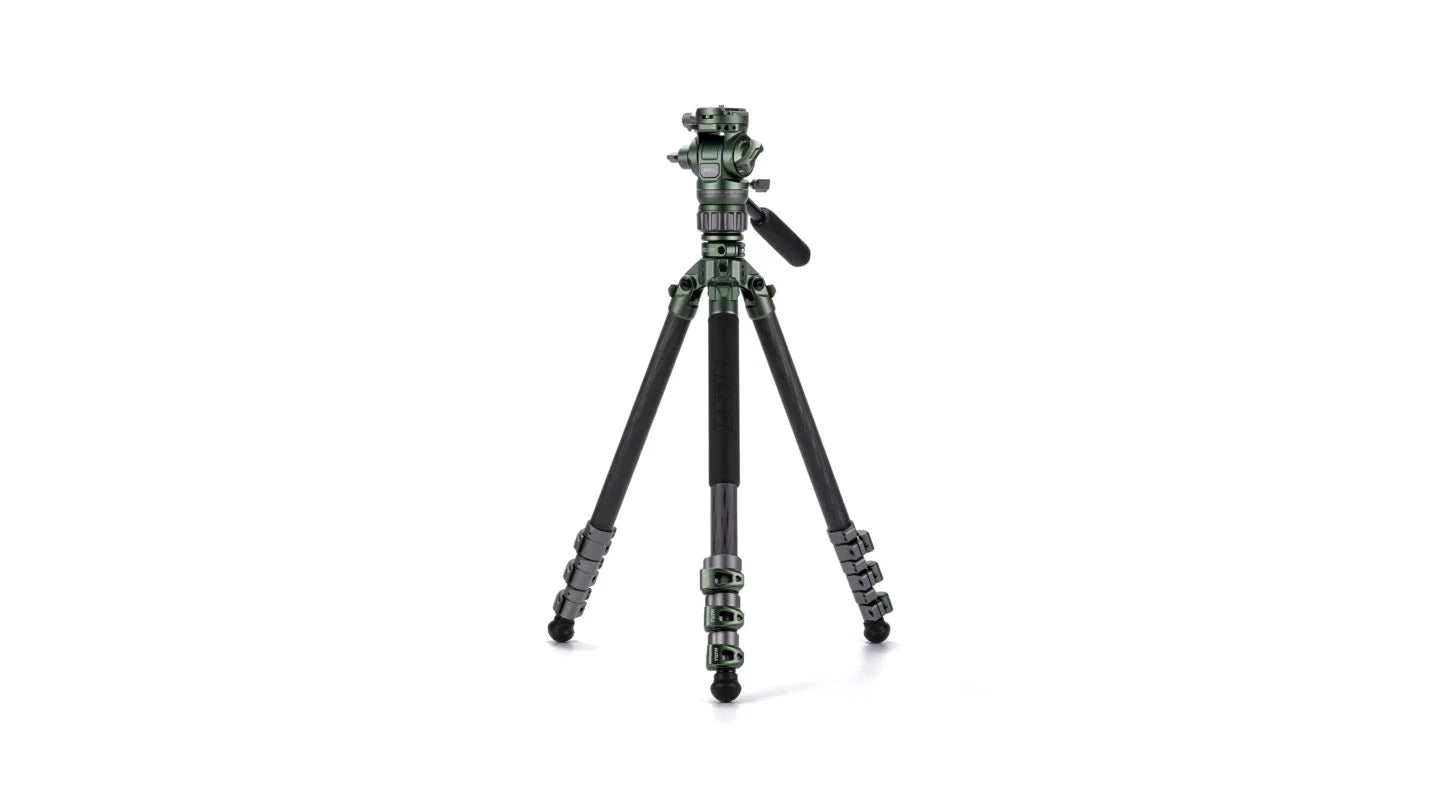 Tilta VT05 Travel Video Fluid Head with 3-Stage Carbon Fiber Tripod Legs (5KG)
