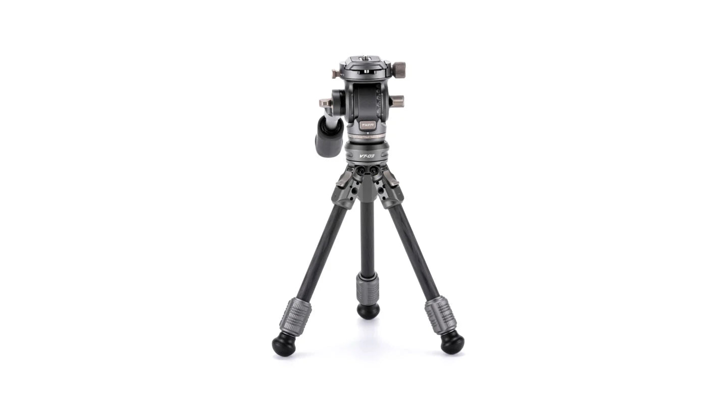 Tilta Tabletop Video Fluid Head with 1-Stage Carbon Fiber Tripod Legs (3KG)