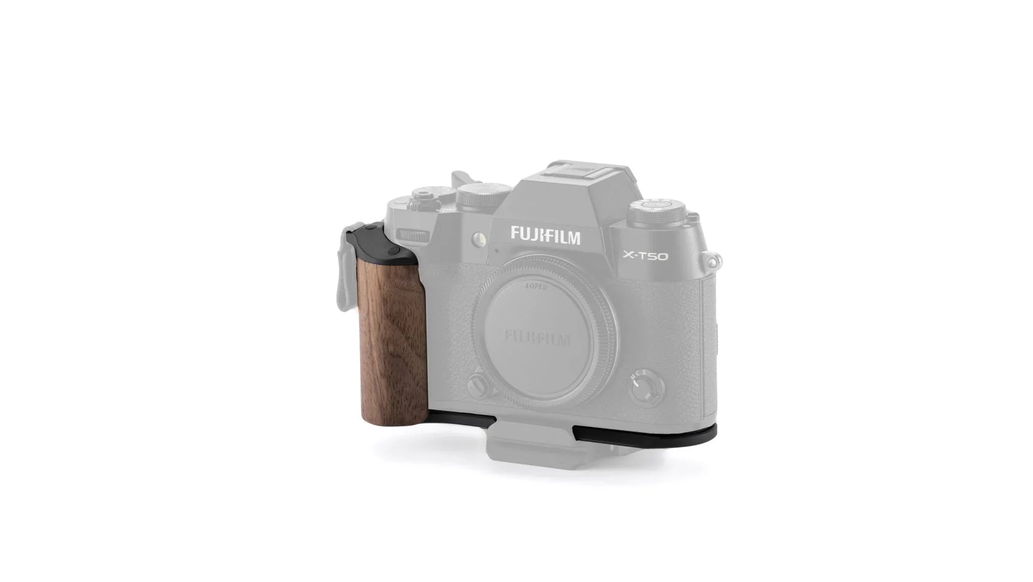 Mounting Baseplate with Wooden Grip for Fujifilm X-T50