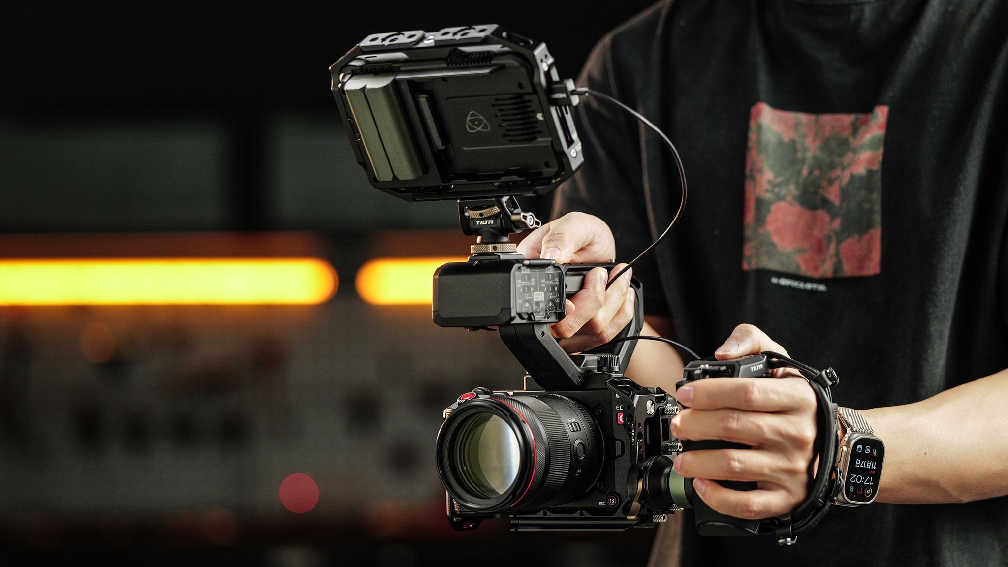 Camera Cage for Canon C50 Power Kit – Black