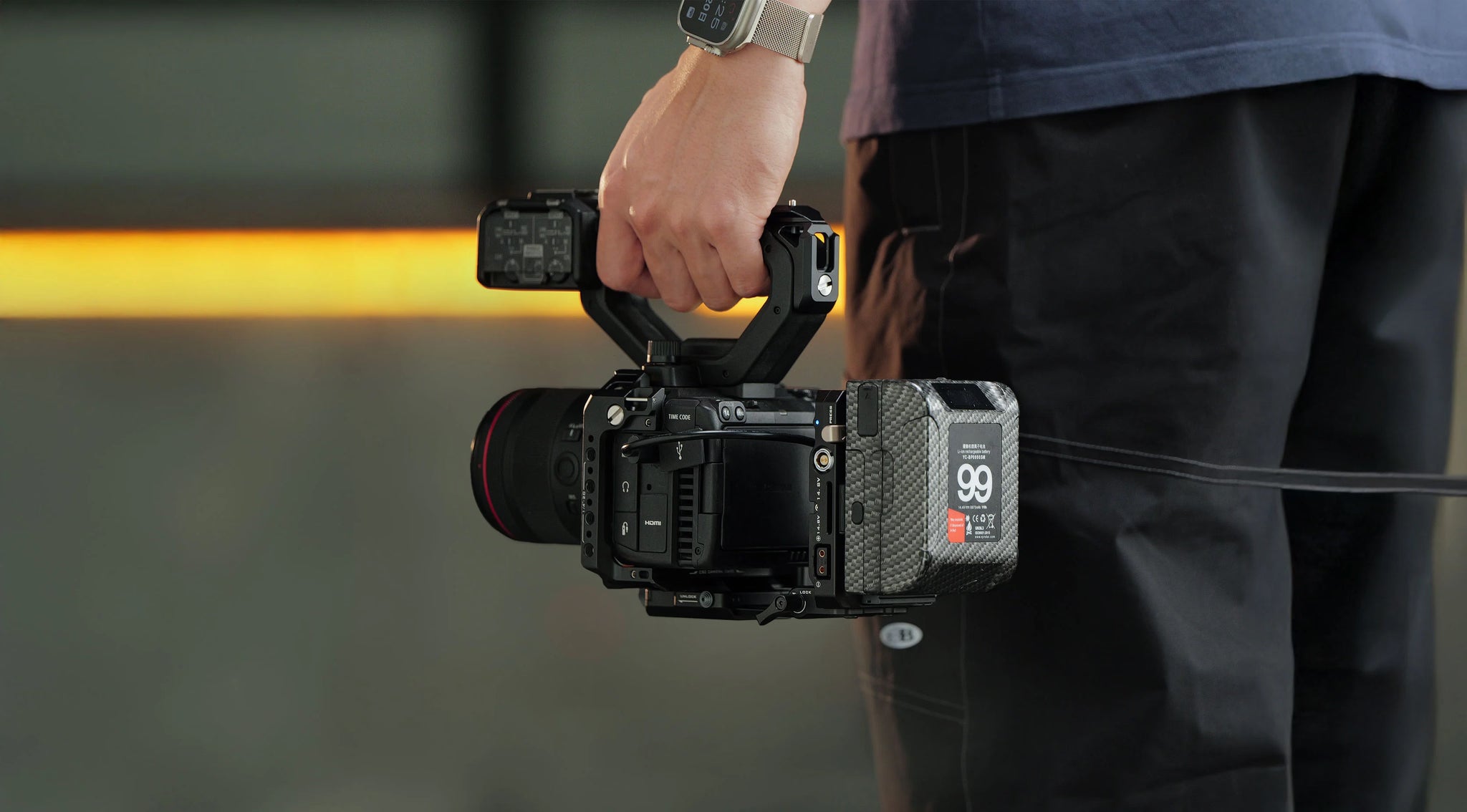 Camera Cage for Canon C50 Power Kit – Black