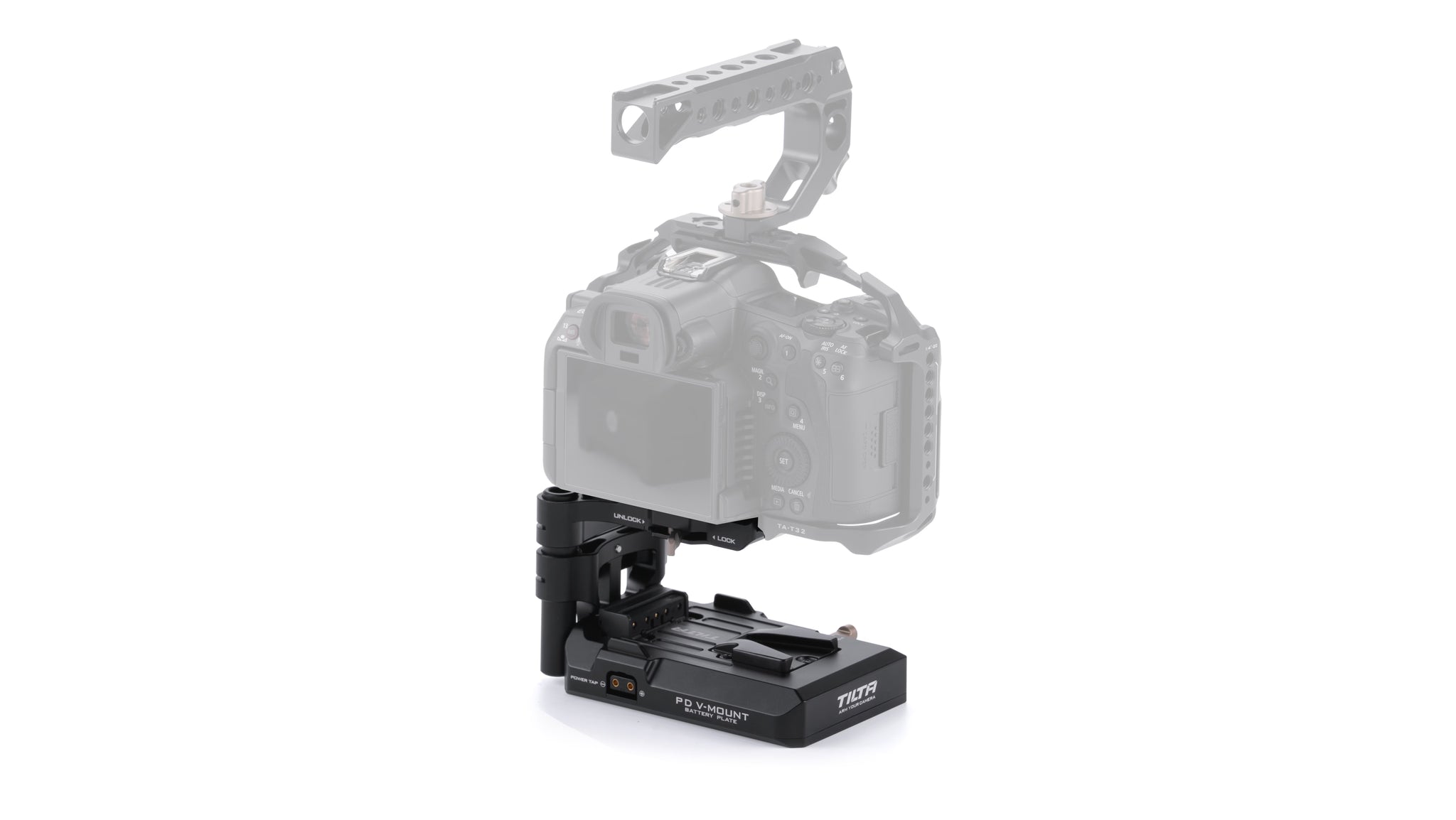 Tilta PD V Mount Battery Baseplate (ARCA) - Black