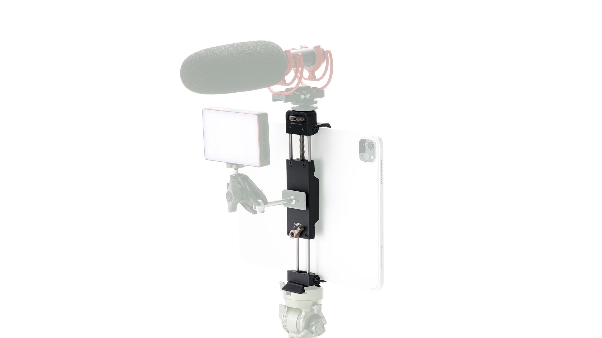 Multi-Functional Mounting Clamp for Apple iPad - Black