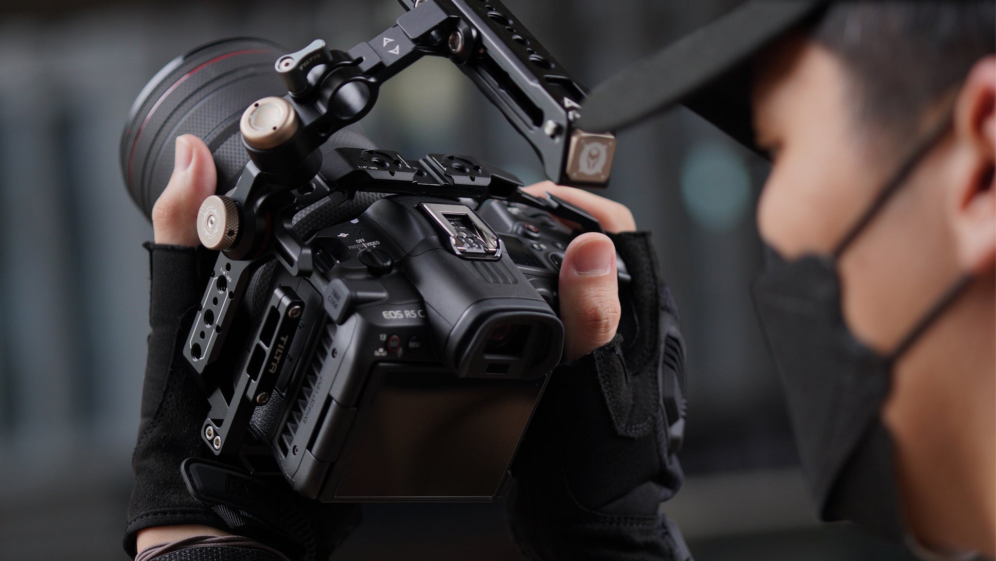 Full Camera Cage for Canon R5C - Black