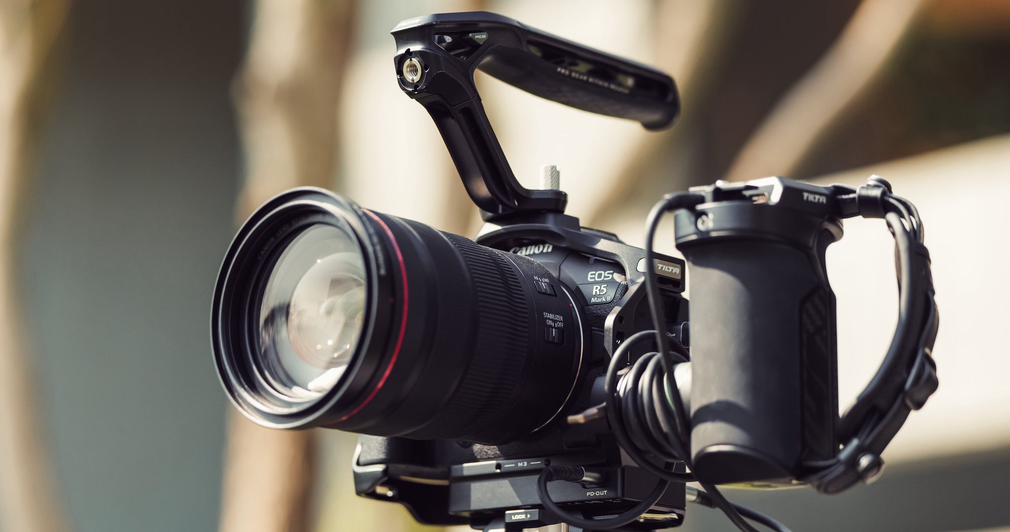 Full Camera Cage with Cooling System for Canon R5 Mark II - Black