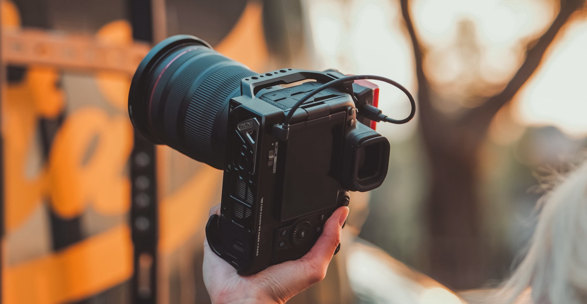 Full Camera Cage with Cooling System for Canon R5 Mark II - Black