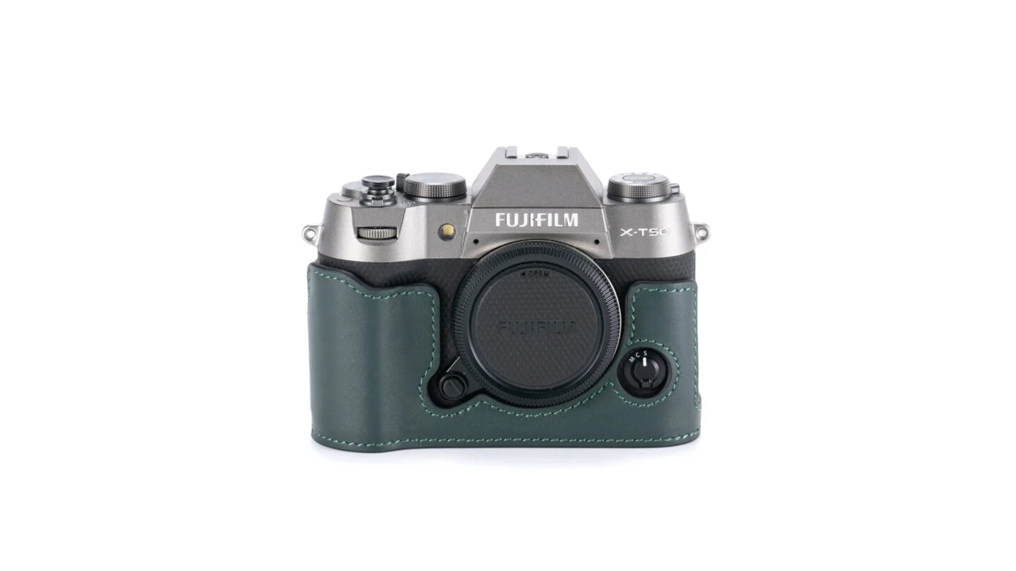 Leather Camera Case for Fujifilm X-T50 – Green