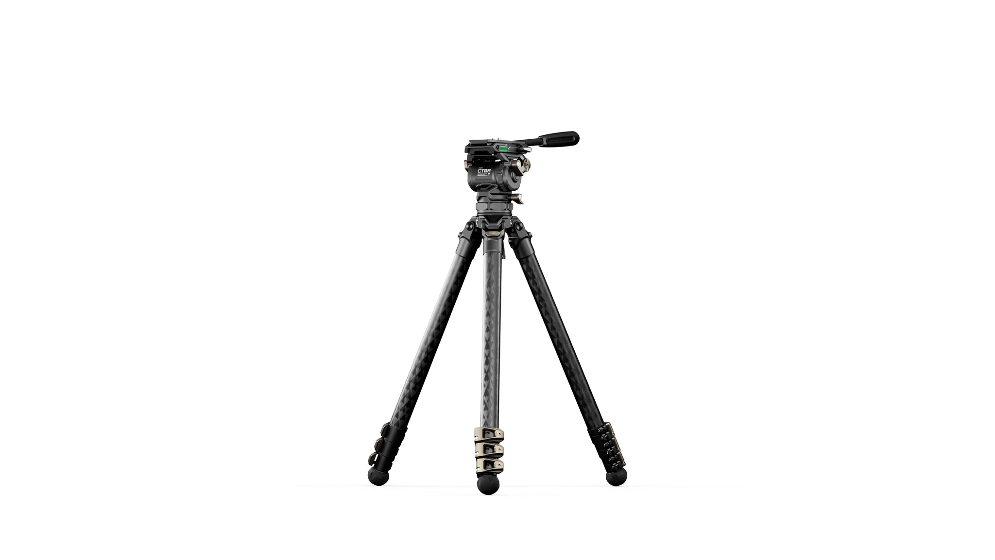 Tilta CT08 75mm Cine Fluid Head with 3-Stage Carbon Fiber Tripod Legs (8KG)